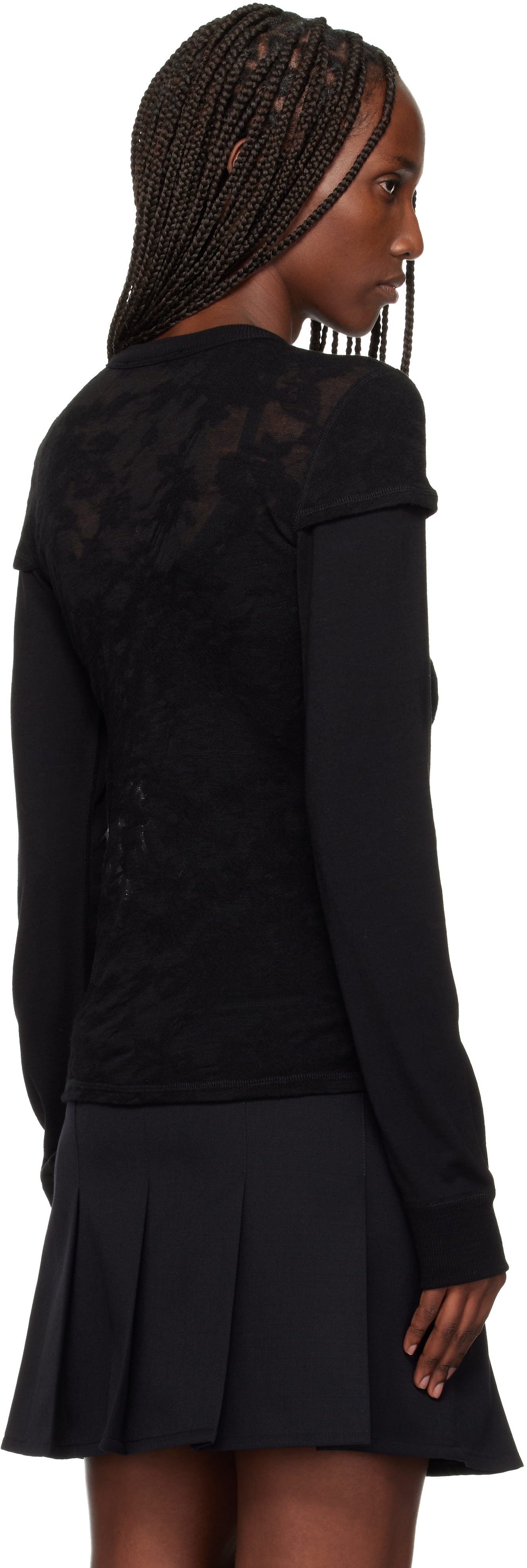 Our Legacy Black Heat Longsleeve Cardigan In Black