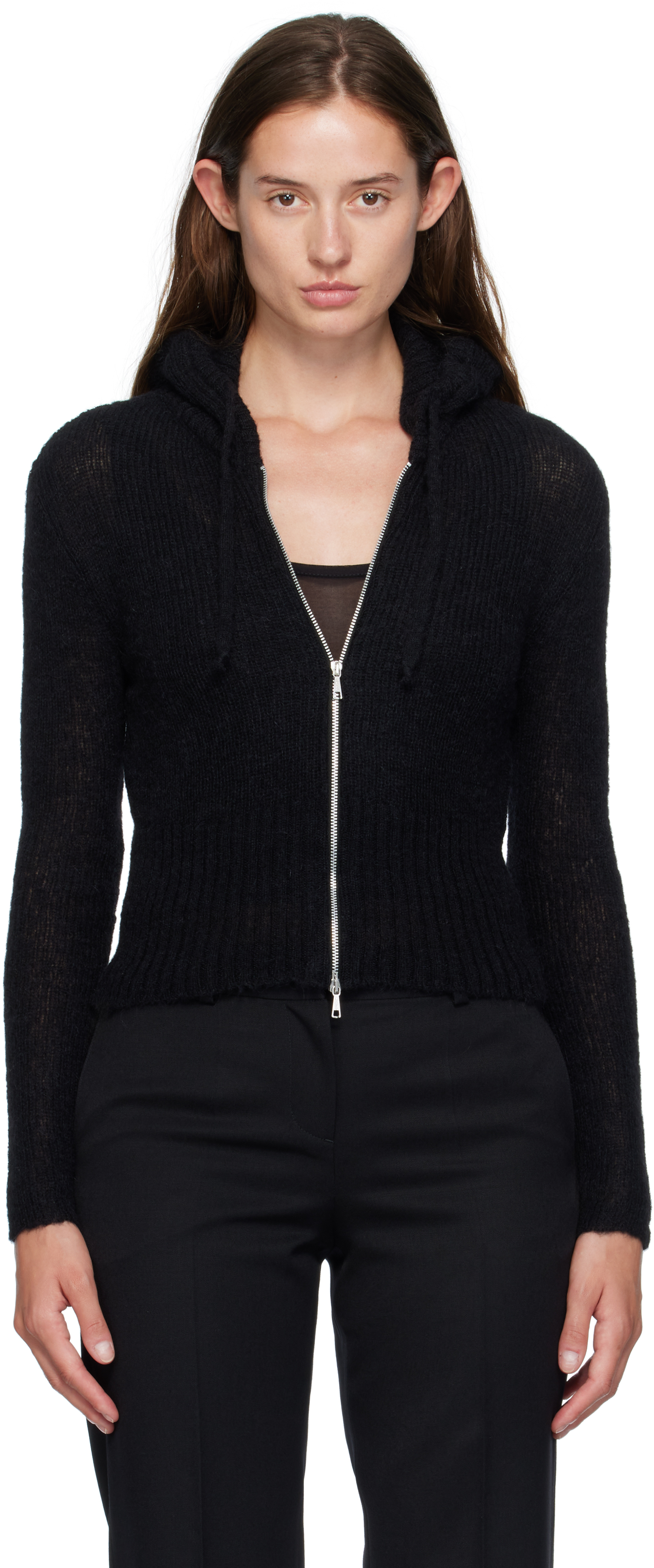 OUR LEGACY: ブラック Compact フード付き カーディガン | SSENSE 日本