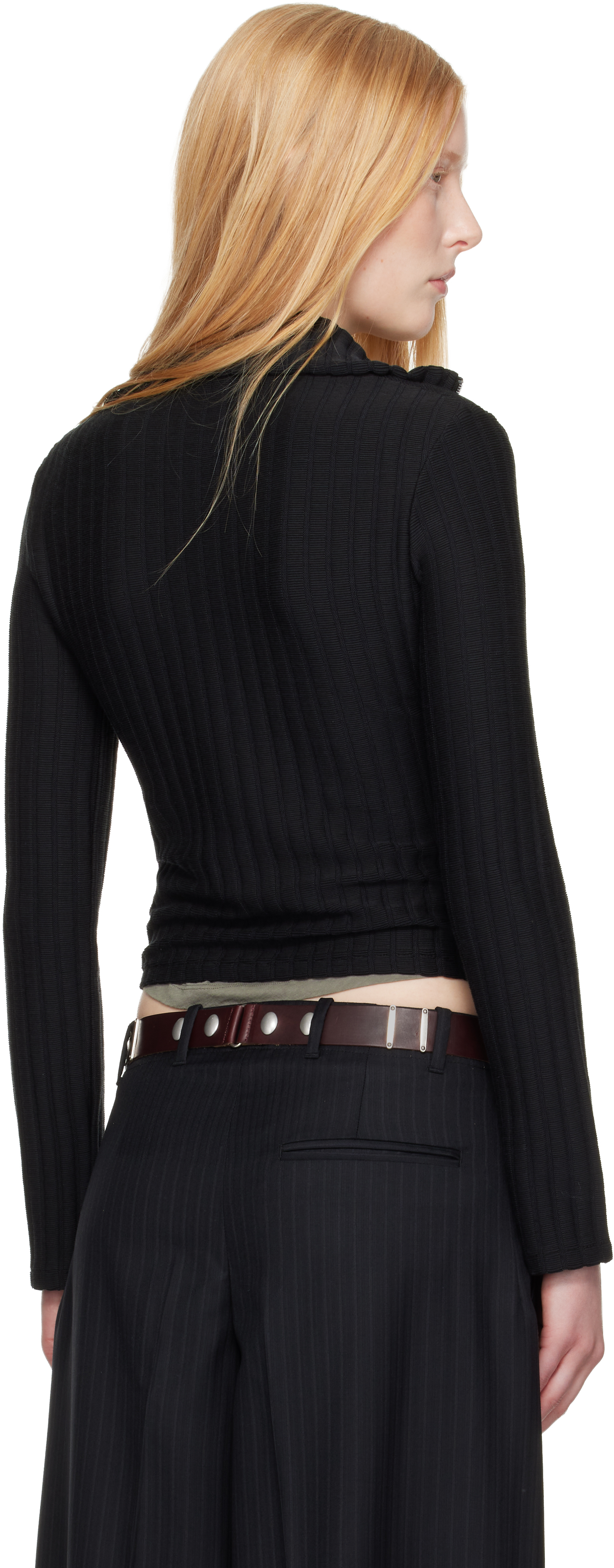 Our Legacy Work Shop Emporio Armani Black Isola Full Zip Jacket