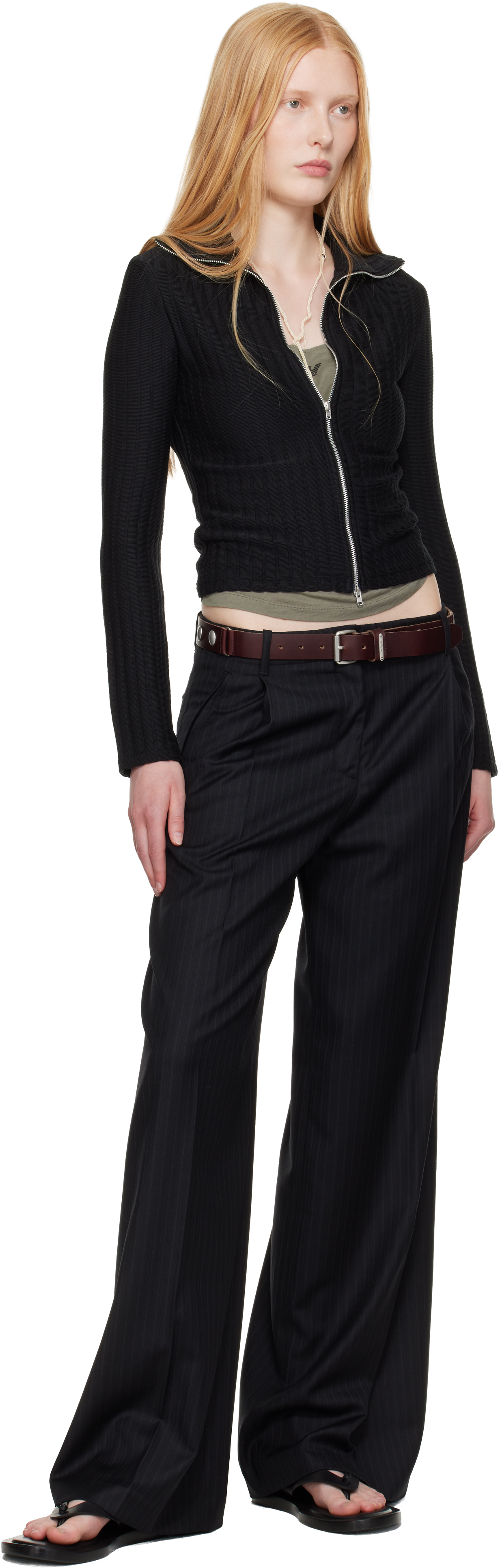 Our Legacy Work Shop Emporio Armani Black Isola Full Zip Jacket