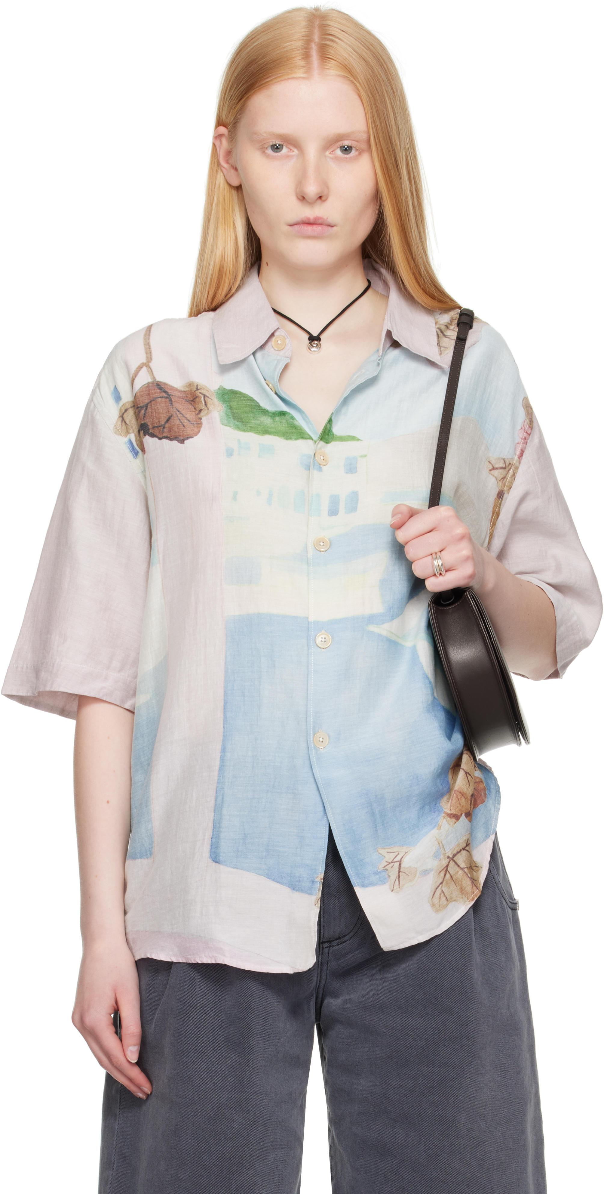 Blue & Pink Beyond Short Sleeve Shirt