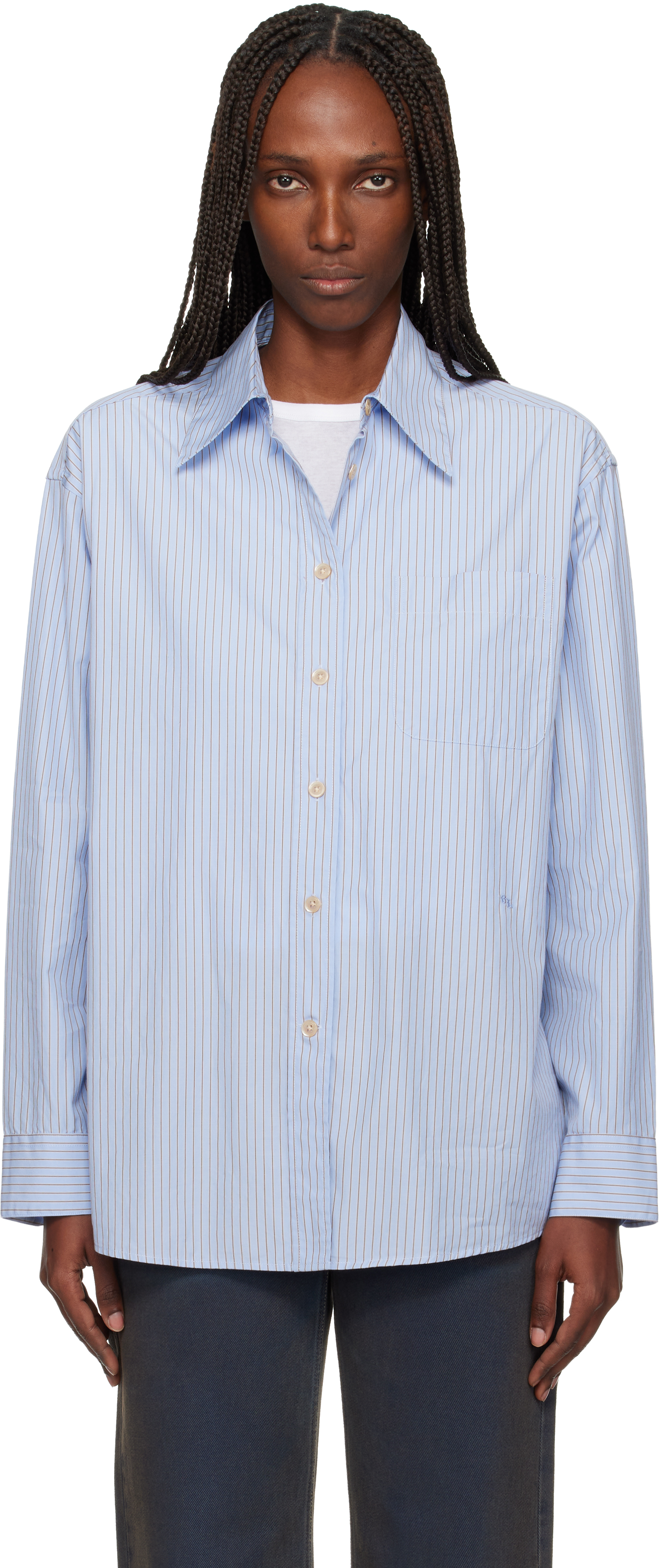 Our Legacy Blue Precious Shirt In Blue