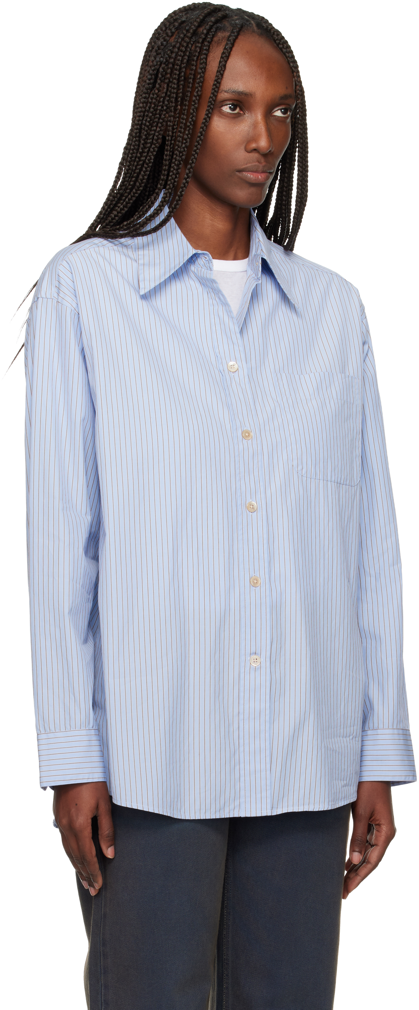Our Legacy Blue Precious Shirt In Blue
