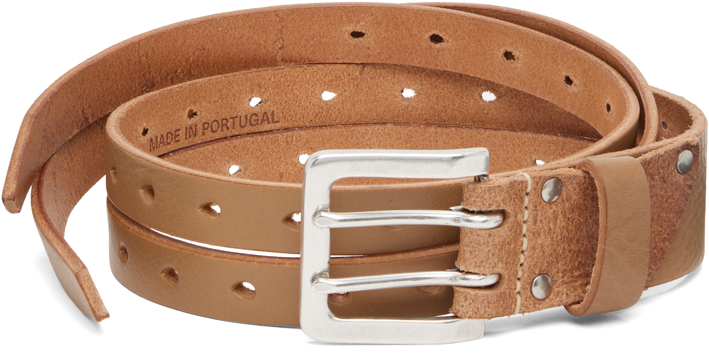 Our Legacy Beige Split Belt In Brown