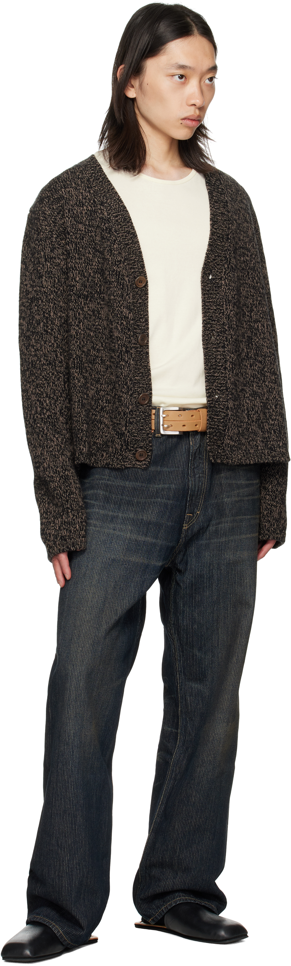 Our Legacy Beige Split Belt In Brown