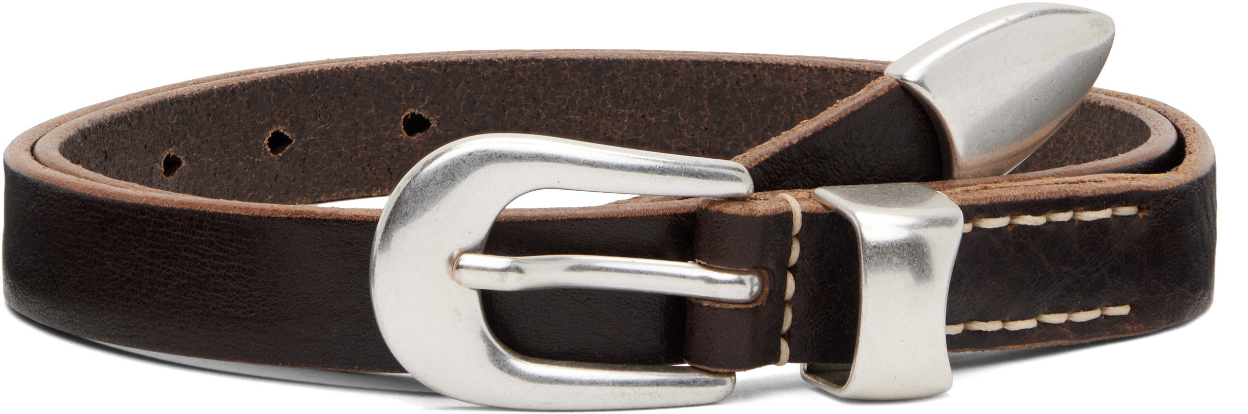Our Legacy Brown Leather Belt