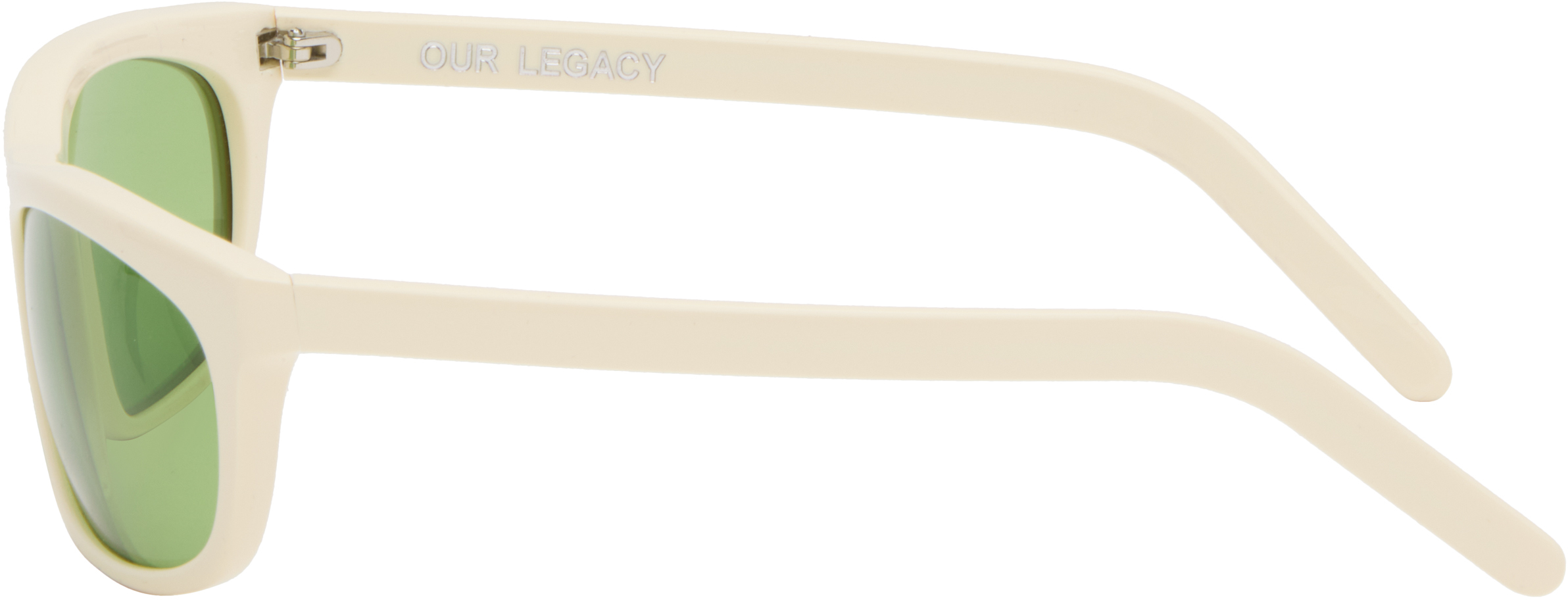 Our Legacy White Shelter Sunglasses In Neutral