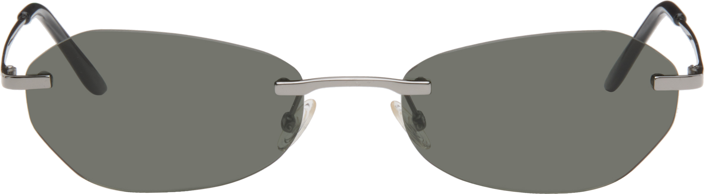 OUR LEGACY Adorableブラックフレーム OUR LEGACY: Black Adorable Sunglasses | SSENSE
