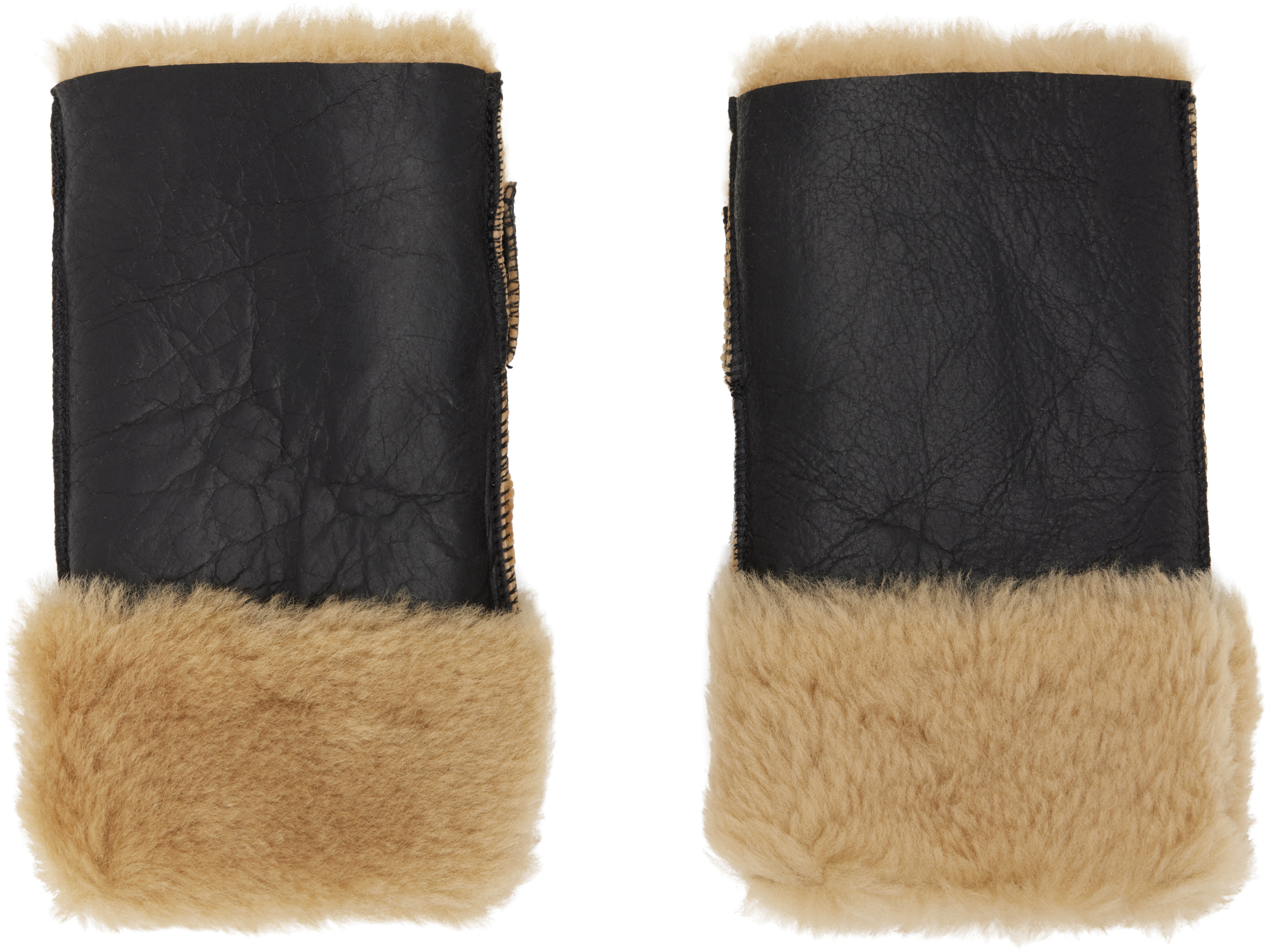 Our Legacy Black Blizzard Gloves In Black