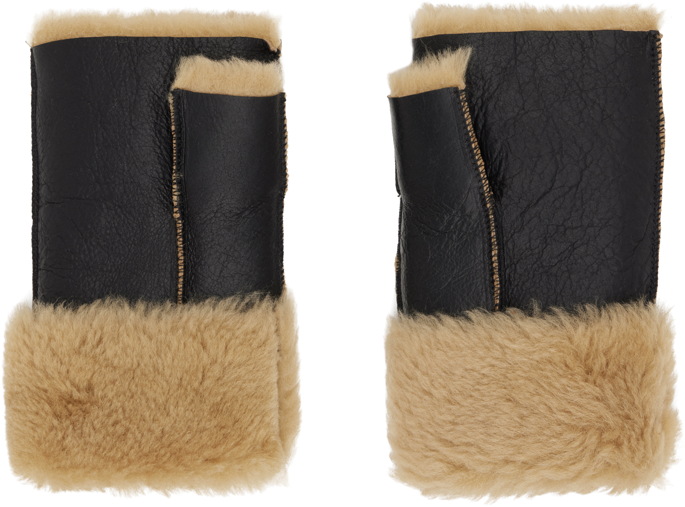 Our Legacy Black Blizzard Gloves In Black