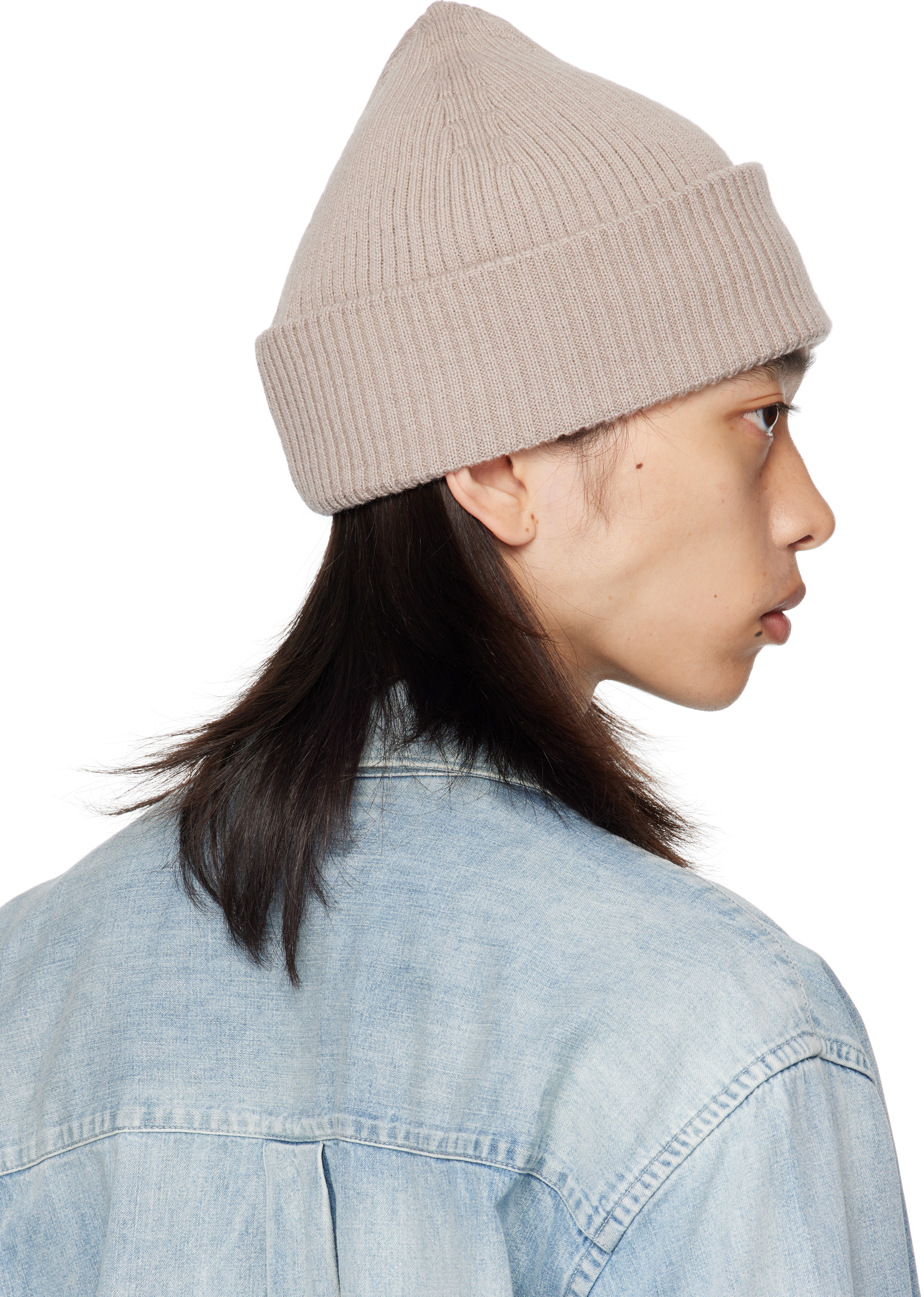 Our Legacy Beige Knit Beanie In Neutral