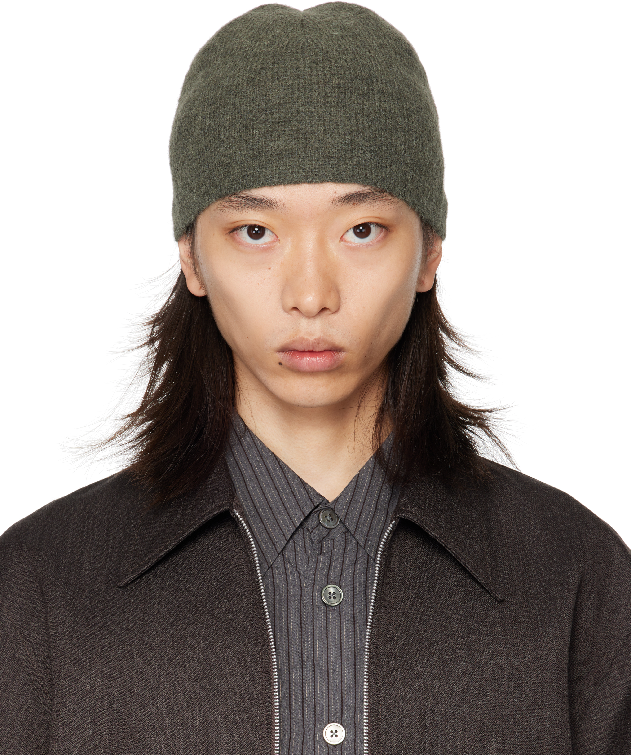 Our Legacy Green Alpaca Beanie