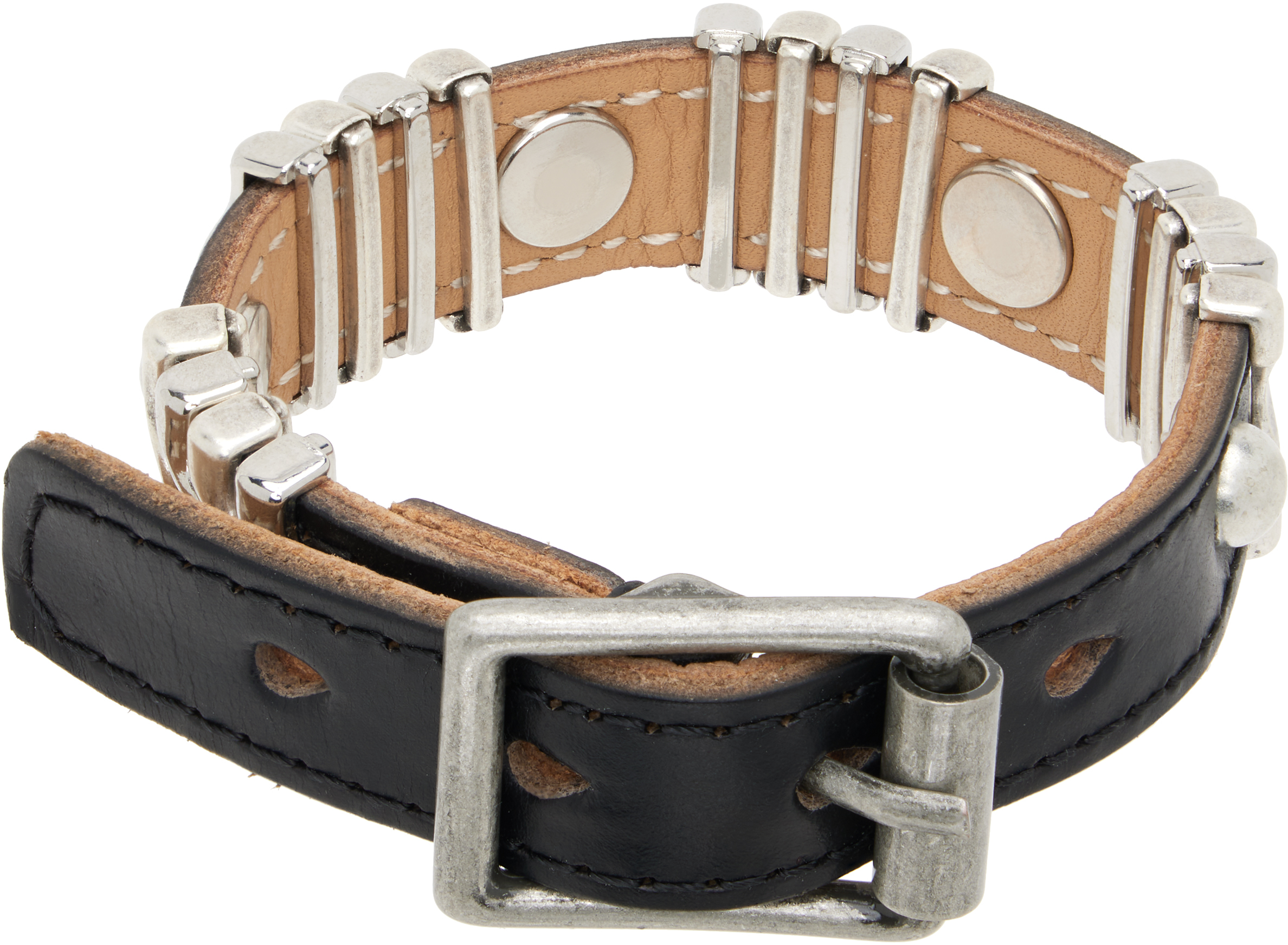 Our Legacy Wave Bracelet In Black