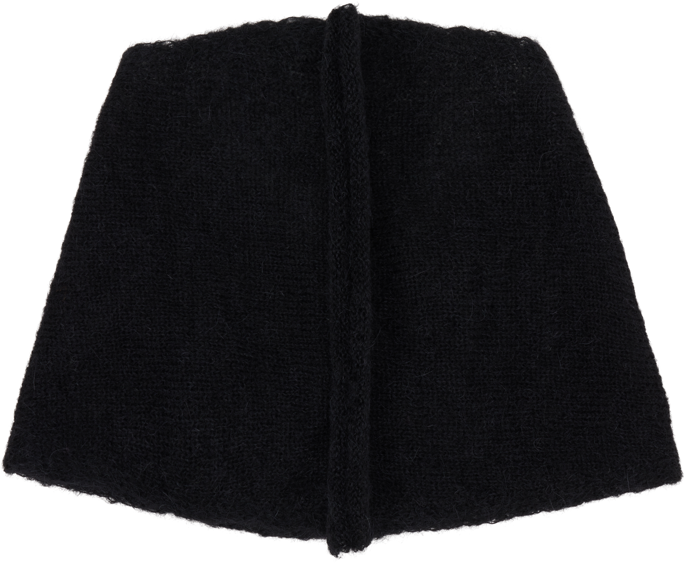 Our Legacy Wool Blend Scarf Loop Detail In Black