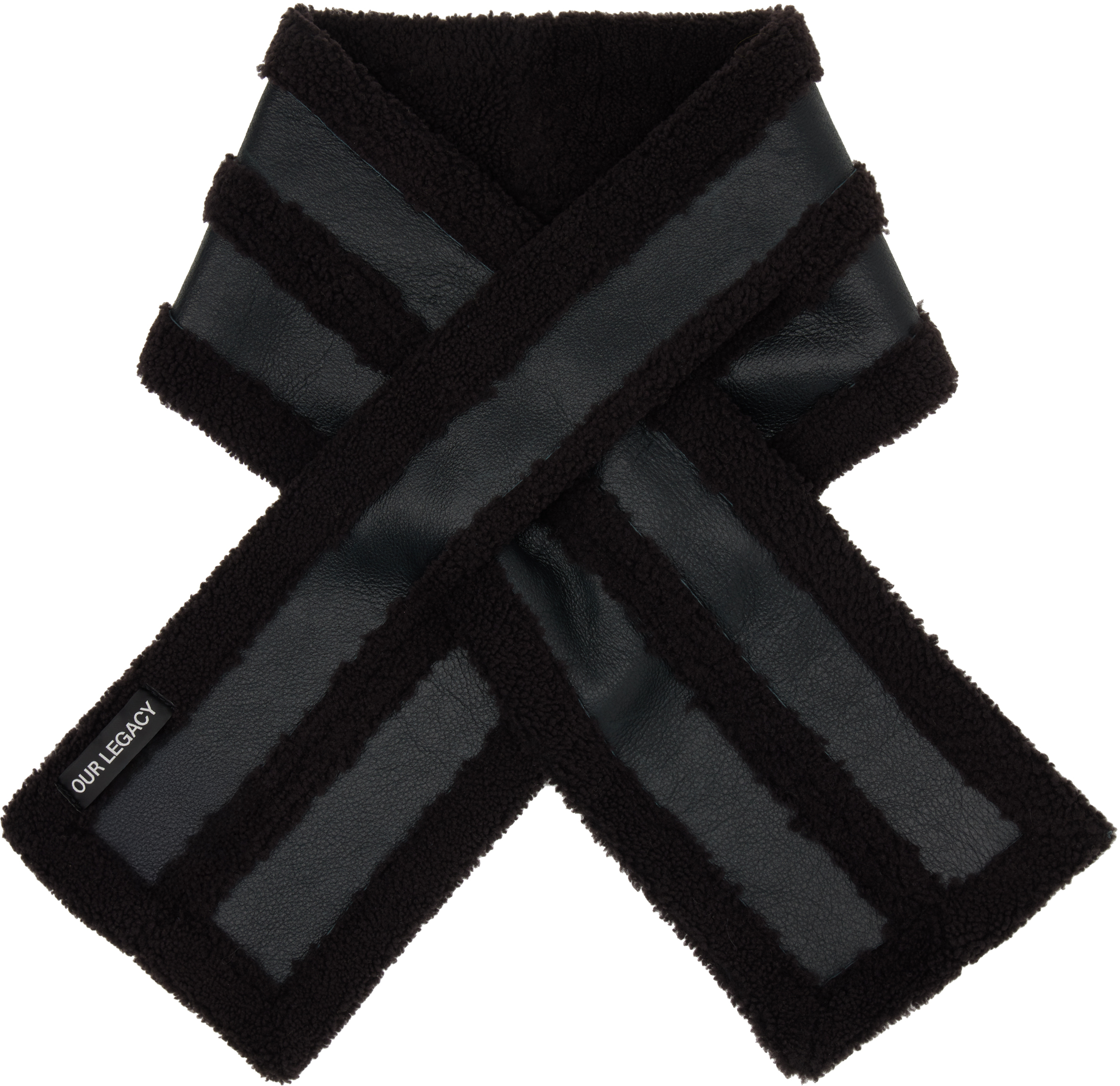 Our Legacy Rectangular Wool Scarf In Black
