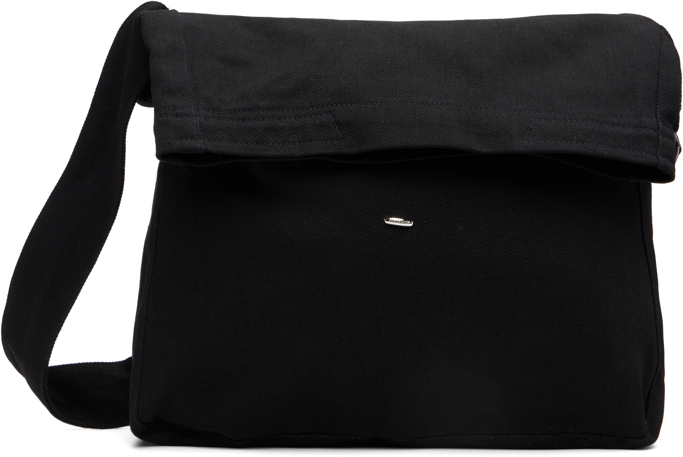 バッグ OUR LEGACY SLING BAG BLACK Our Legacy - Sling Bag Washed Black Denim