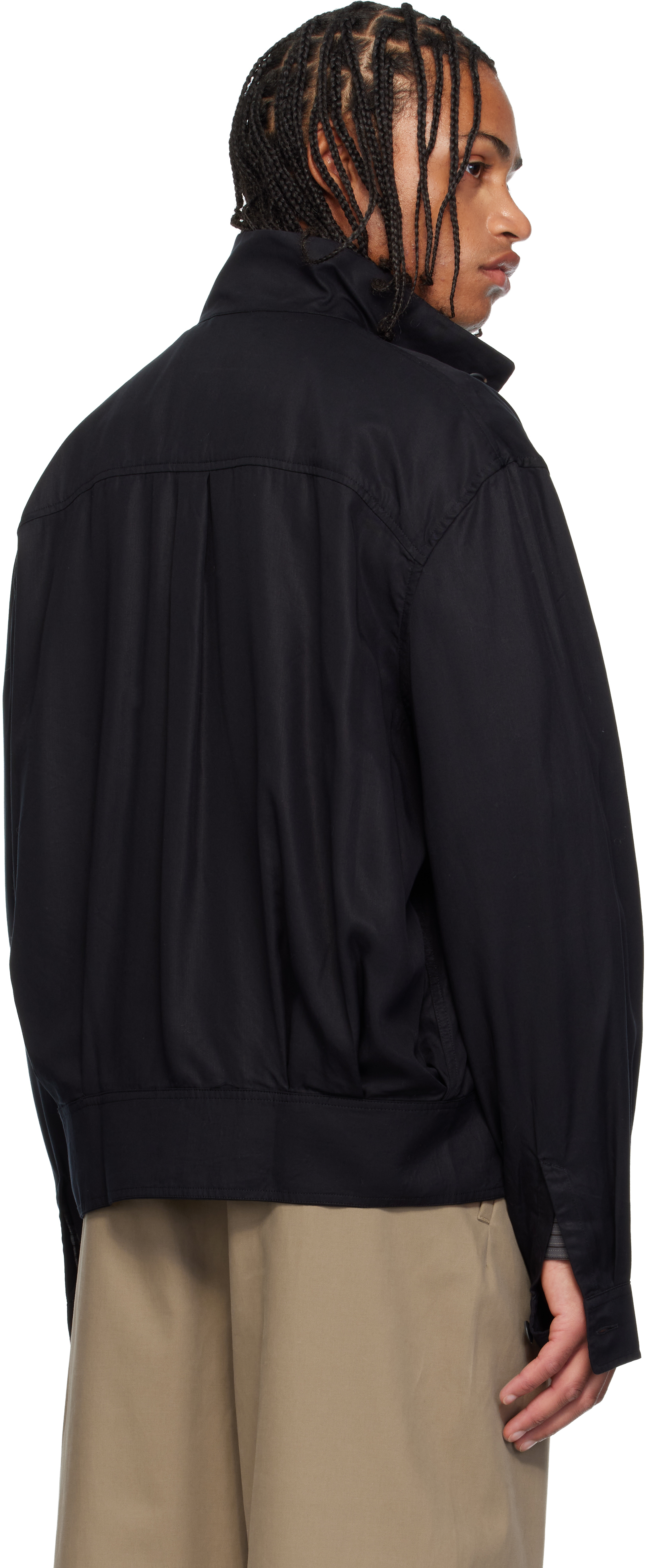 Our Legacy Black Mock Bomber Jacket In Black