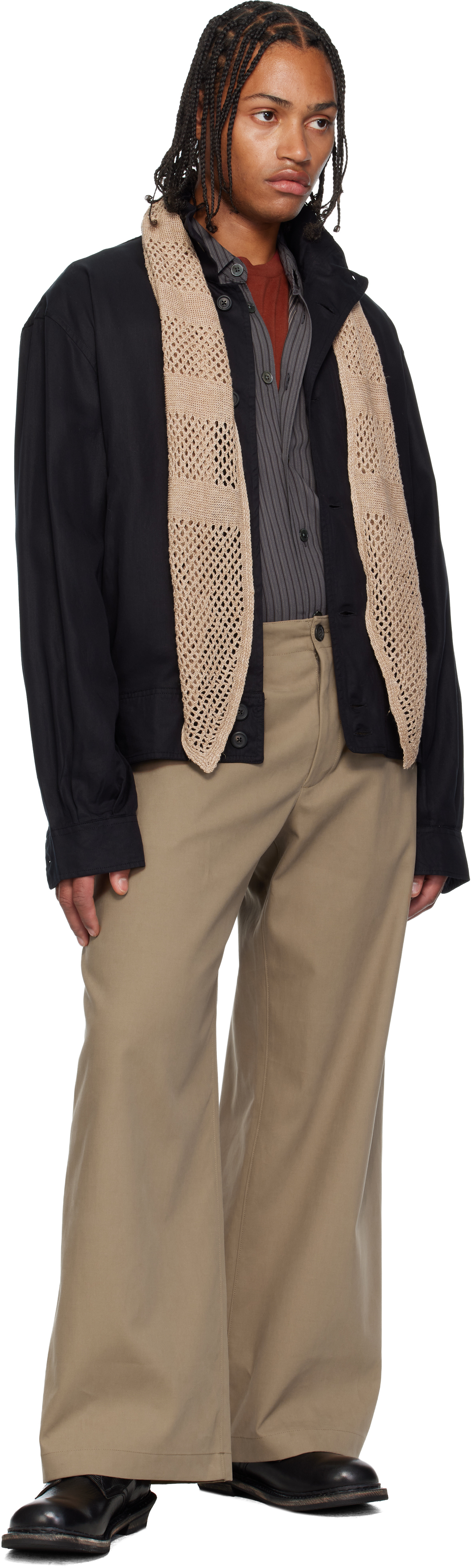Our Legacy Black Mock Bomber Jacket In Black
