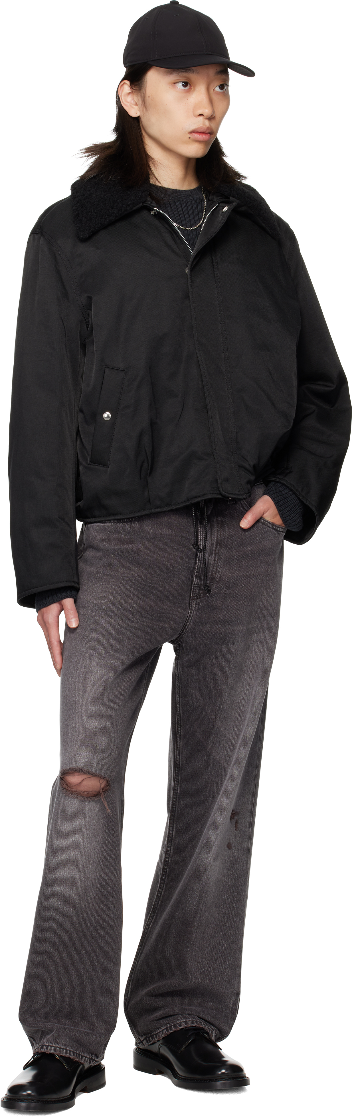 Our Legacy Black Ace Bomber Jacket In Black