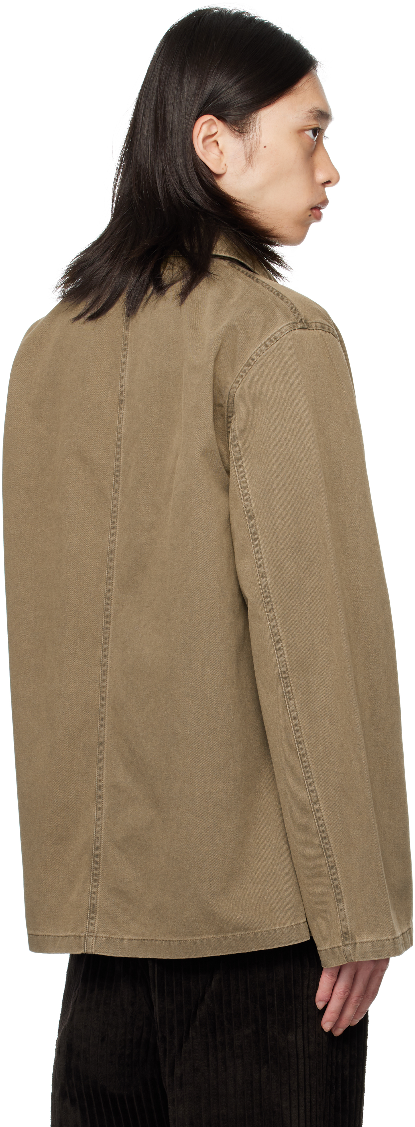 Our Legacy Gray Dutch Work Jacket In Brown