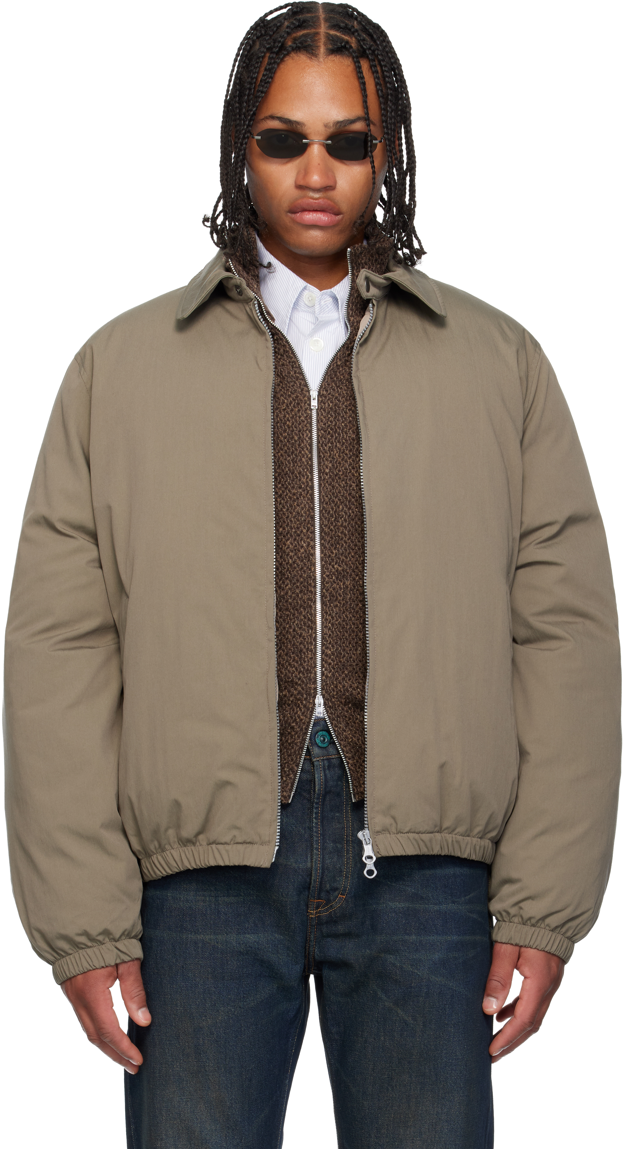 Our Legacy Avenue Puffa Jacket In Solaro Fabric In Brown