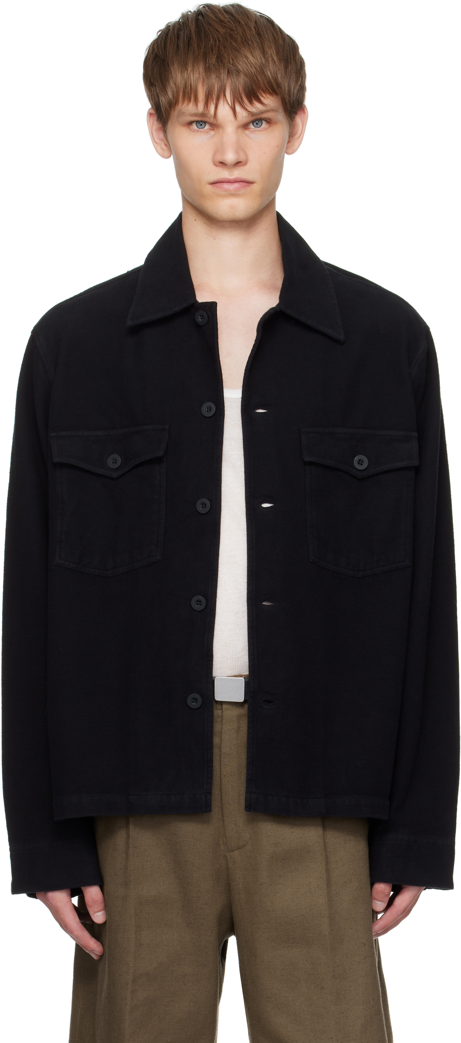 OUR LEGACY EVENING COACH JACKET ブラック Our Legacy - Evening Coach Jacket Black Fleecy Tech