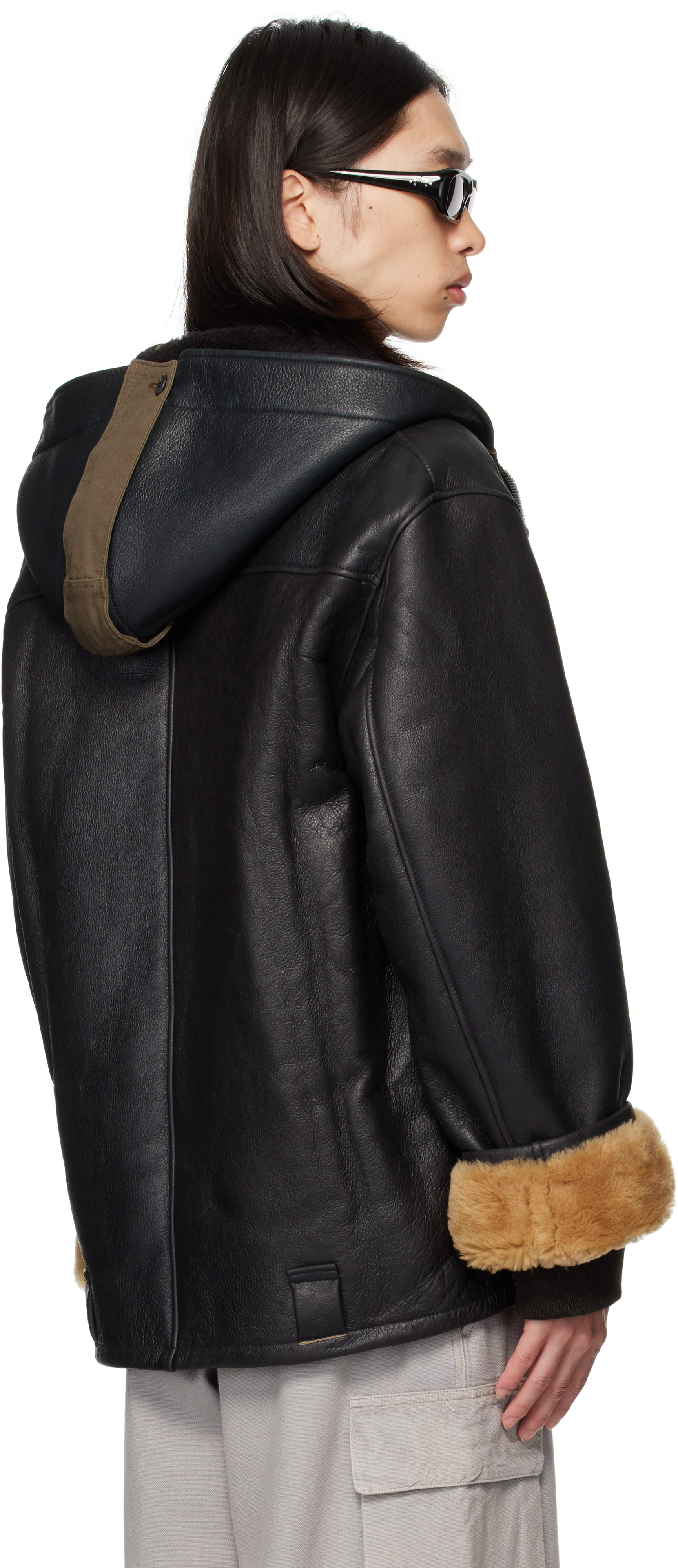 Our Legacy Black Blizzard Shearling Jacket In Black