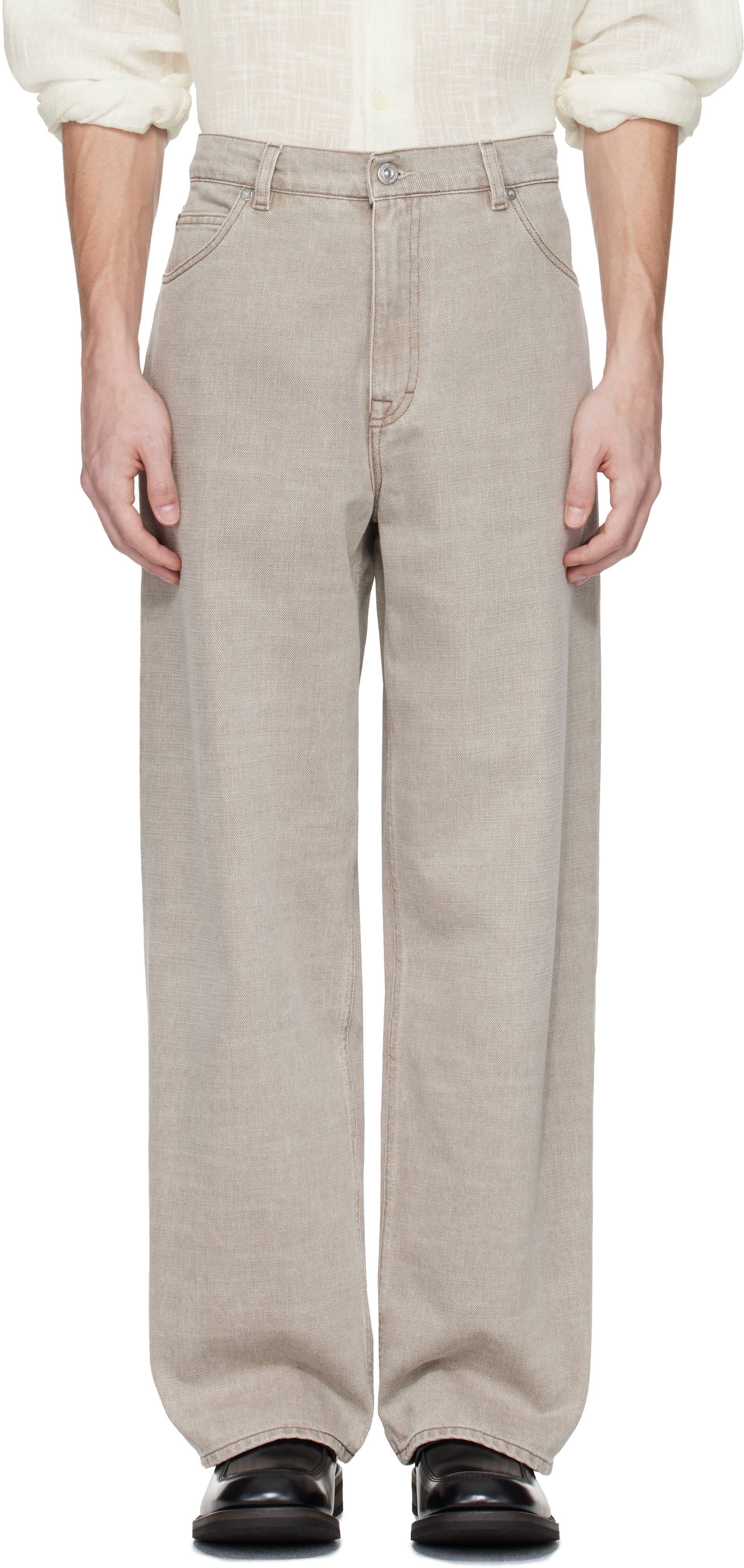 Taupe Vast Cut Jeans