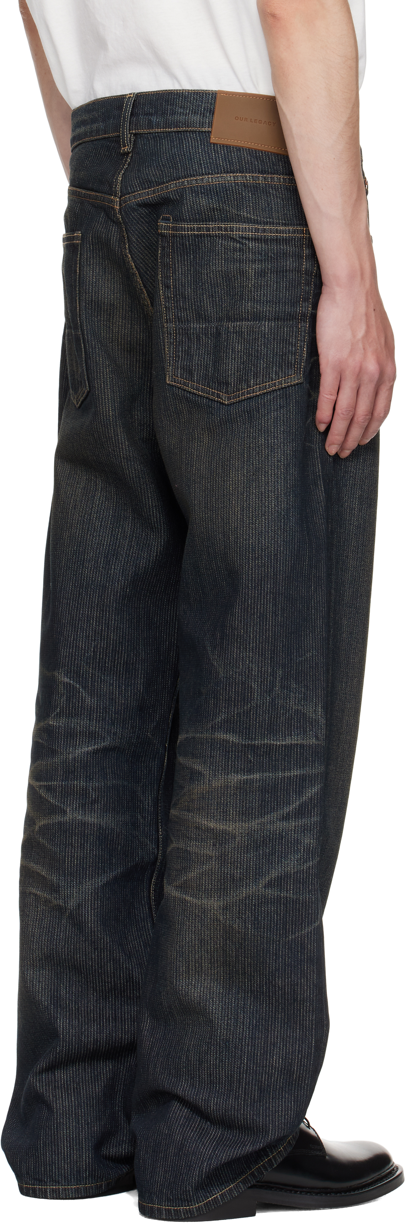 Our Legacy Navy Third Cut Jeans In Blue