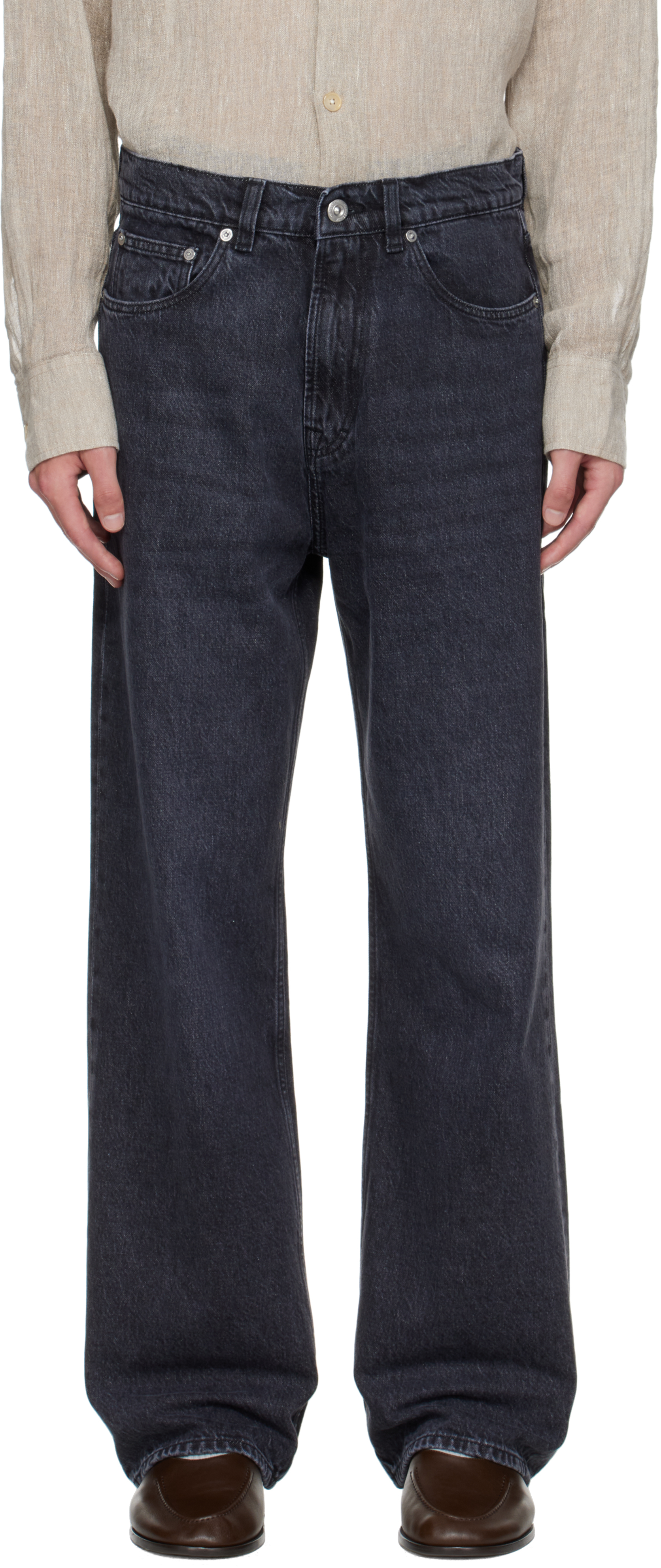 Our Legacy Gray Third Cut Jeans In Gray