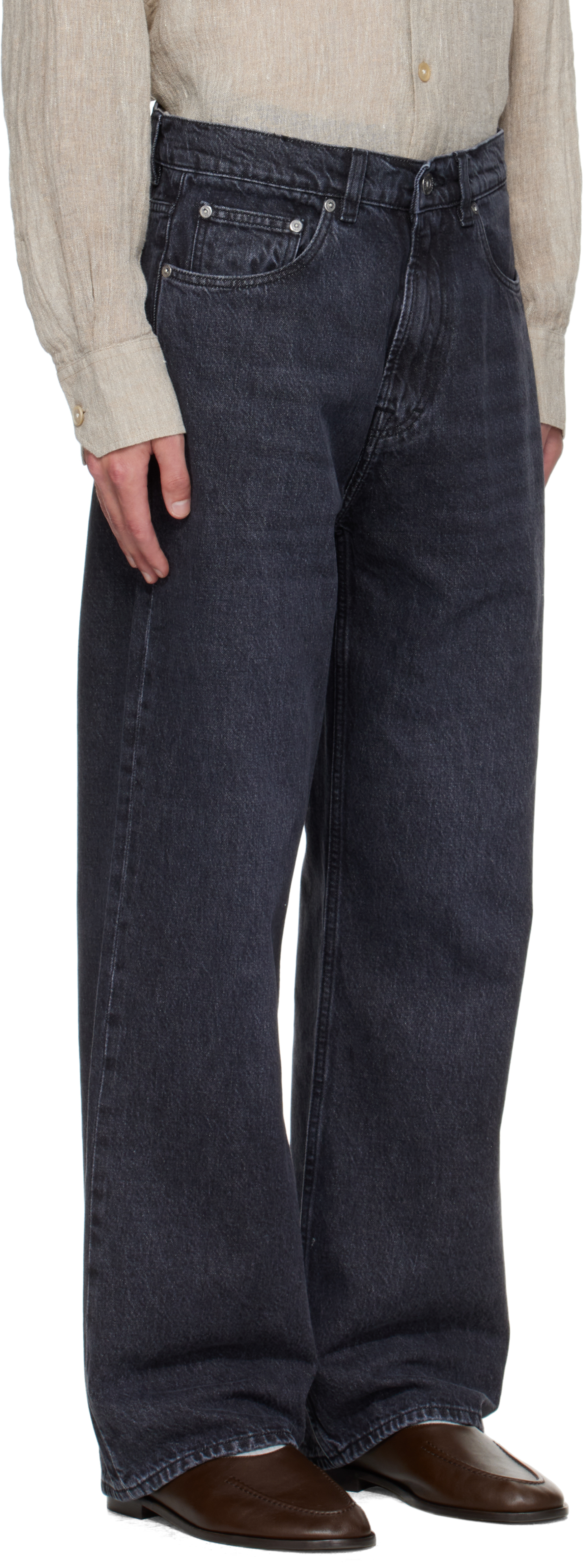 Our Legacy Gray Third Cut Jeans In Gray