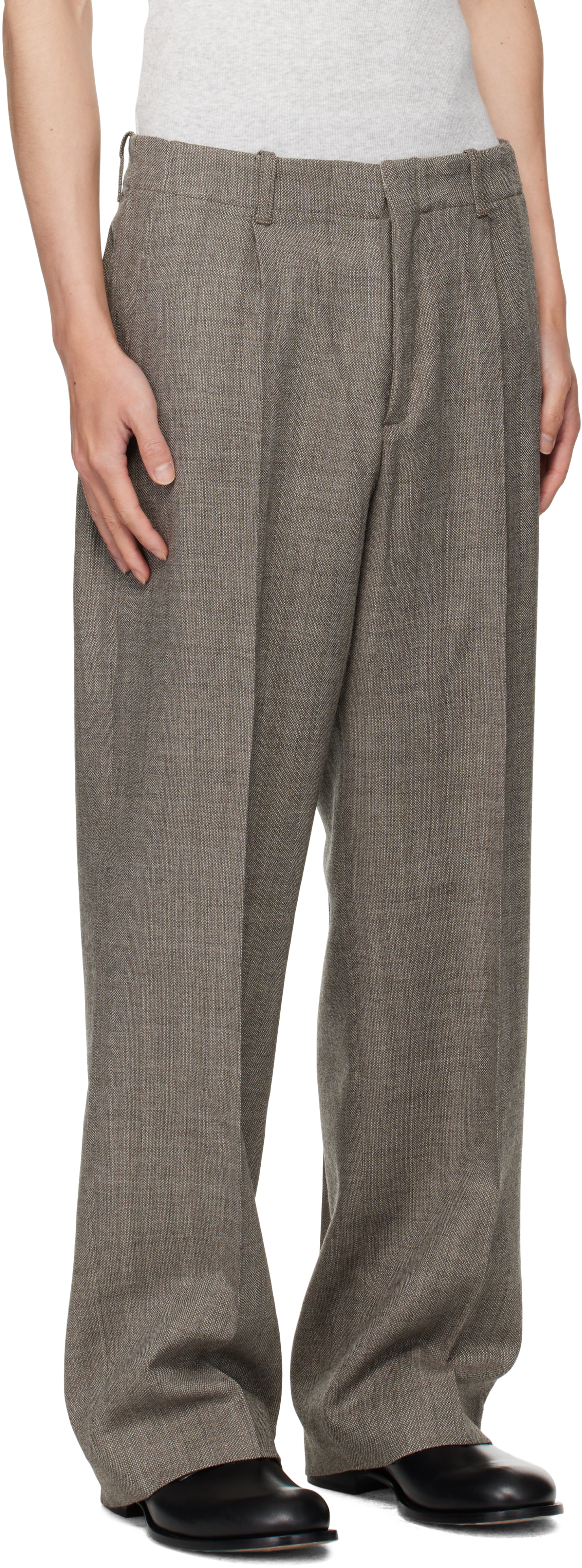 Our Legacy Brown Borrowed Trousers In Brown