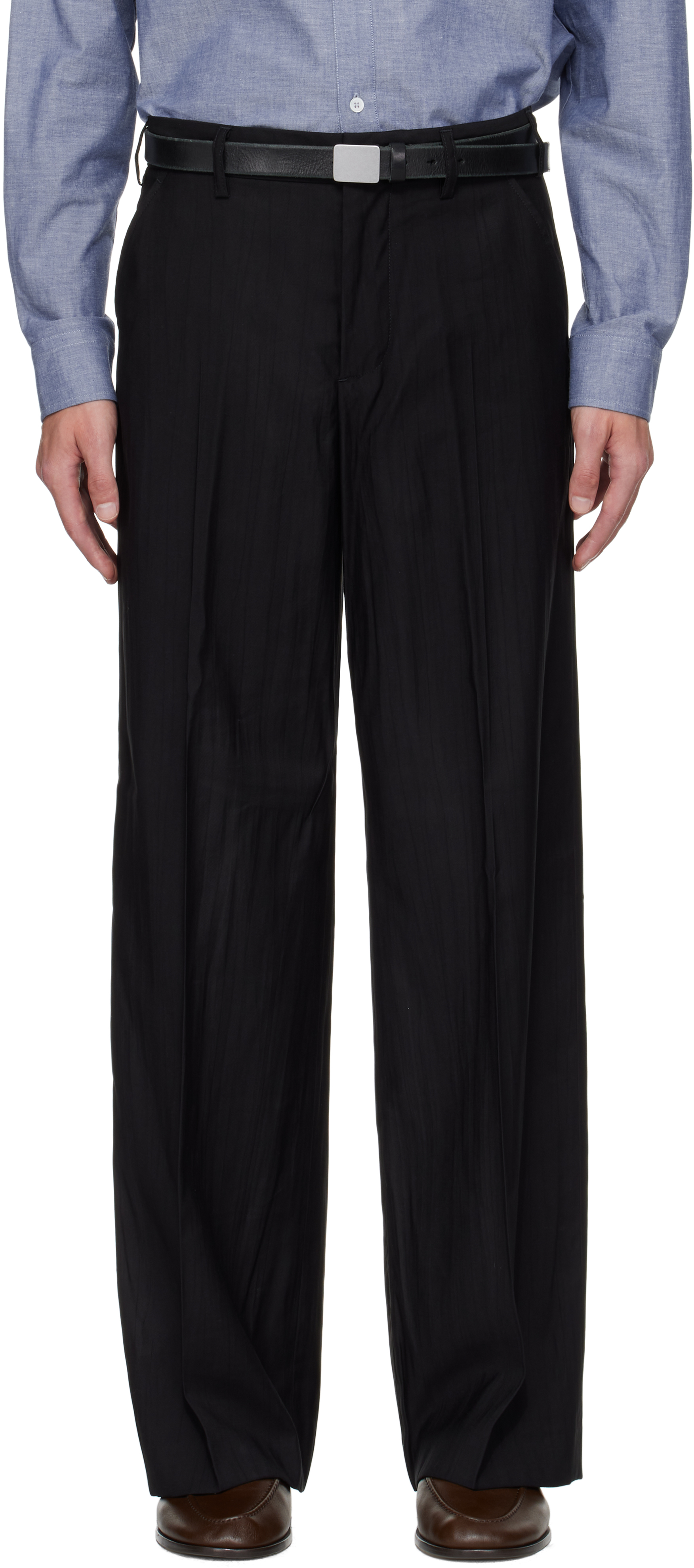 Our Legacy Black Virgin Wool Sailor Trousers In Black