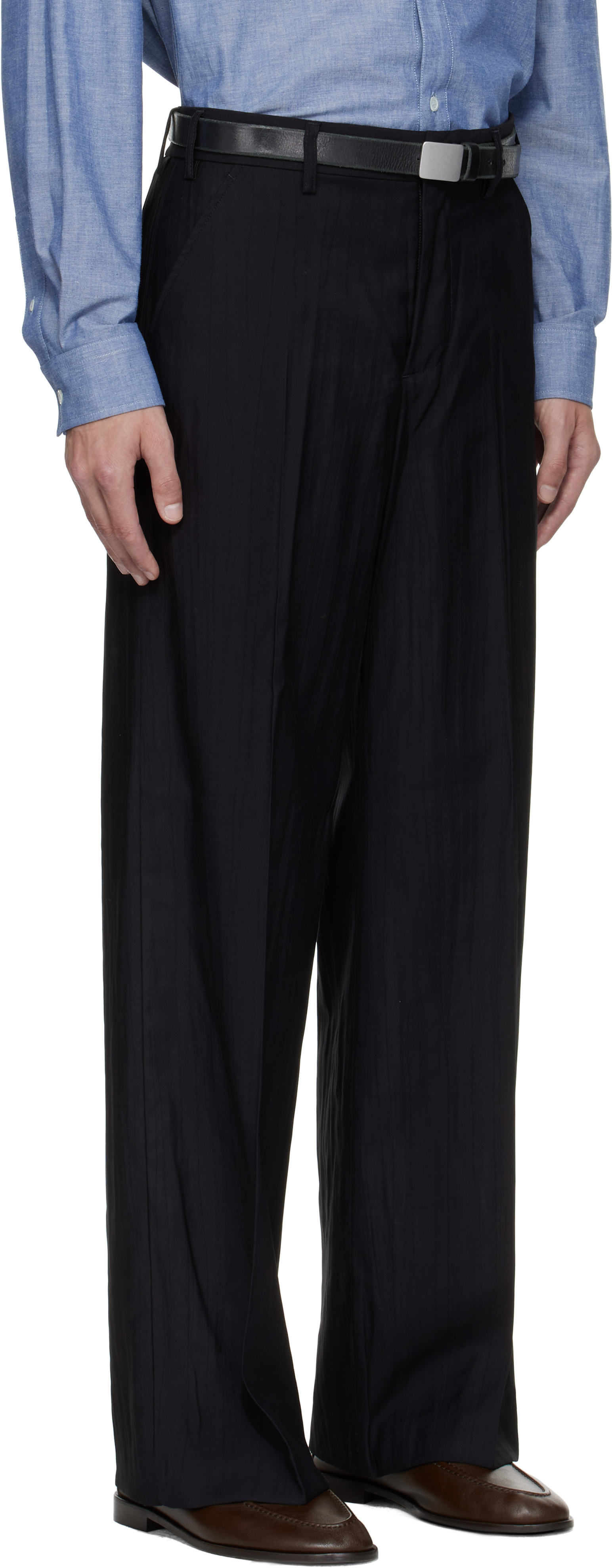 Our Legacy Black Virgin Wool Sailor Trousers In Black