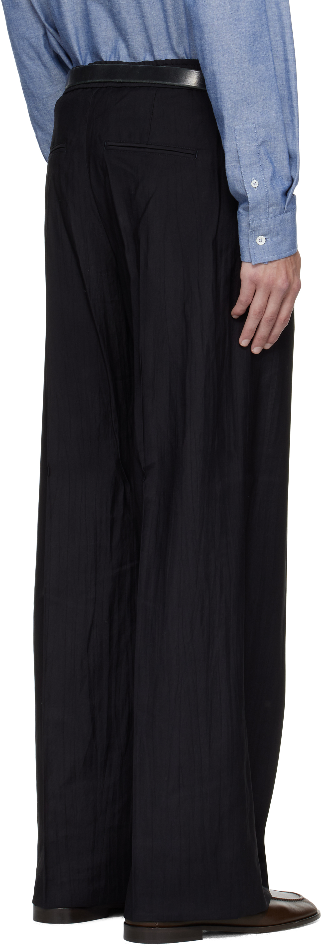 Our Legacy Black Virgin Wool Sailor Trousers In Black