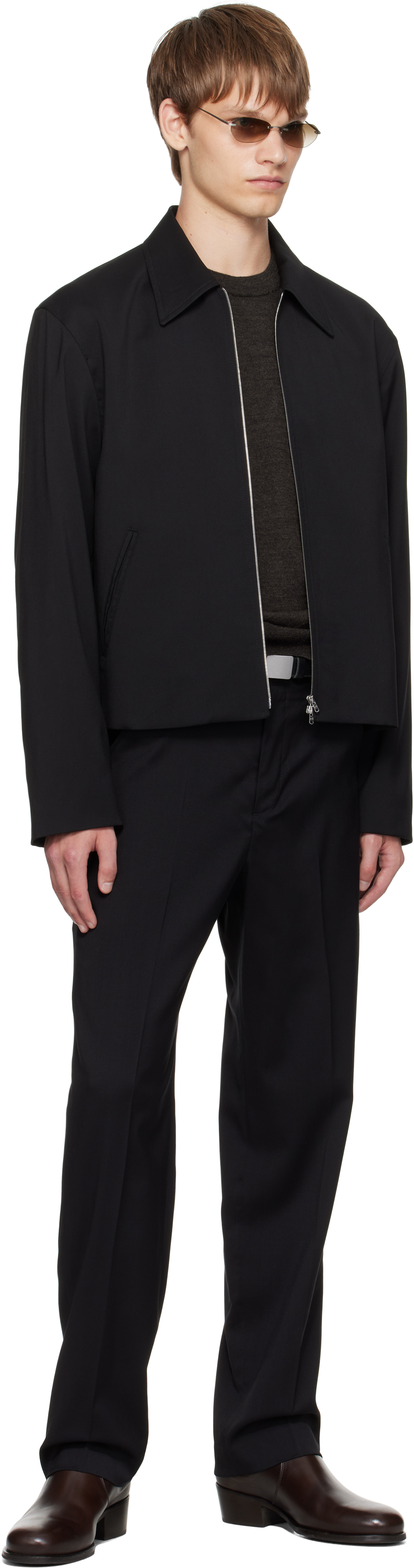 Our Legacy Chino 22 Virgin Wool Trousers In Black