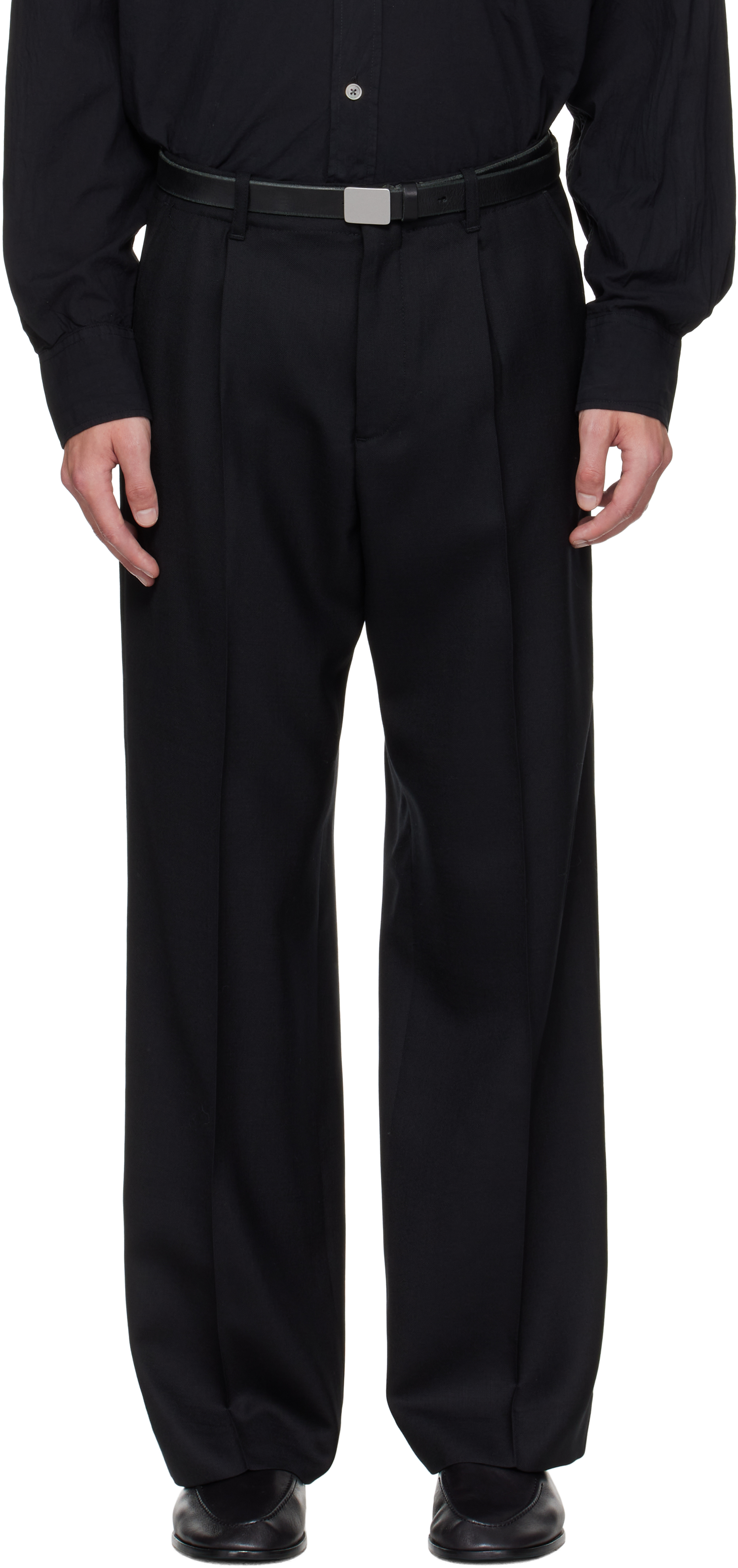 【関税込み】OUR LEGACY トラウザーズ 関税込☆OUR LEGACY☆SAILOR TROUSER Black Experienced Viscose