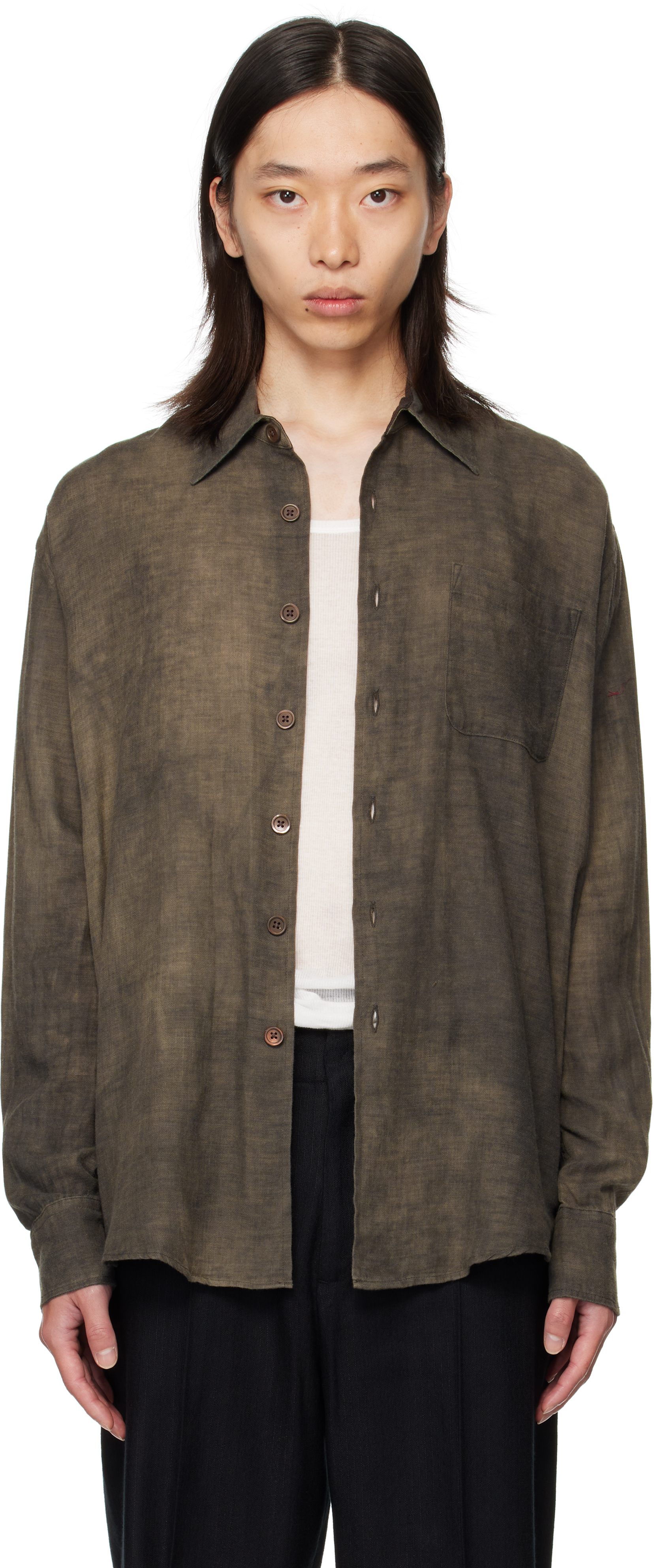 OUR LEGACY: Gray Above Shirt | SSENSE