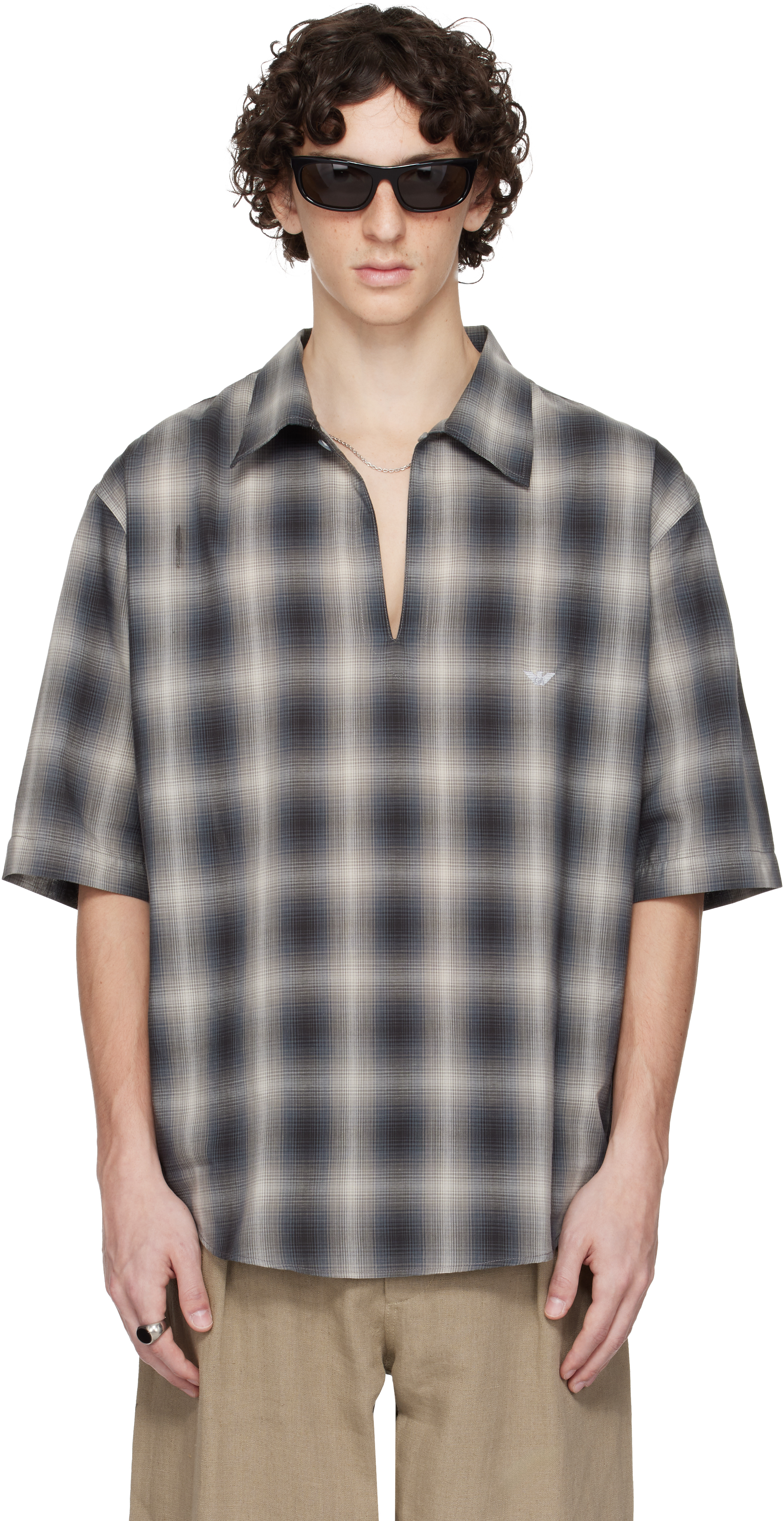 Our Legacy Work Shop Emporio Armani Gray Pantelleria Shirt | ModeSens