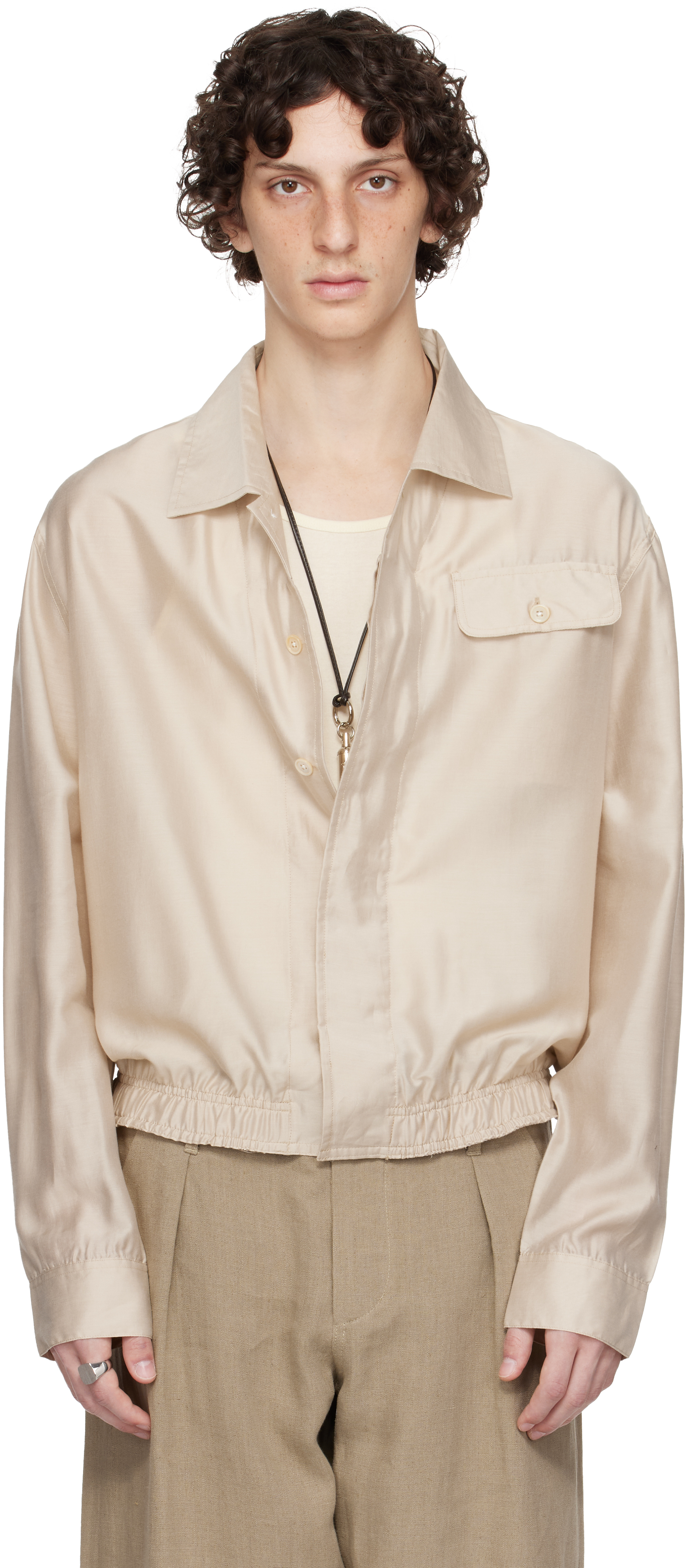 \"OUR LEGACY×Emporio Armani All シルク シャツ\" 252803M192034_1.jpg