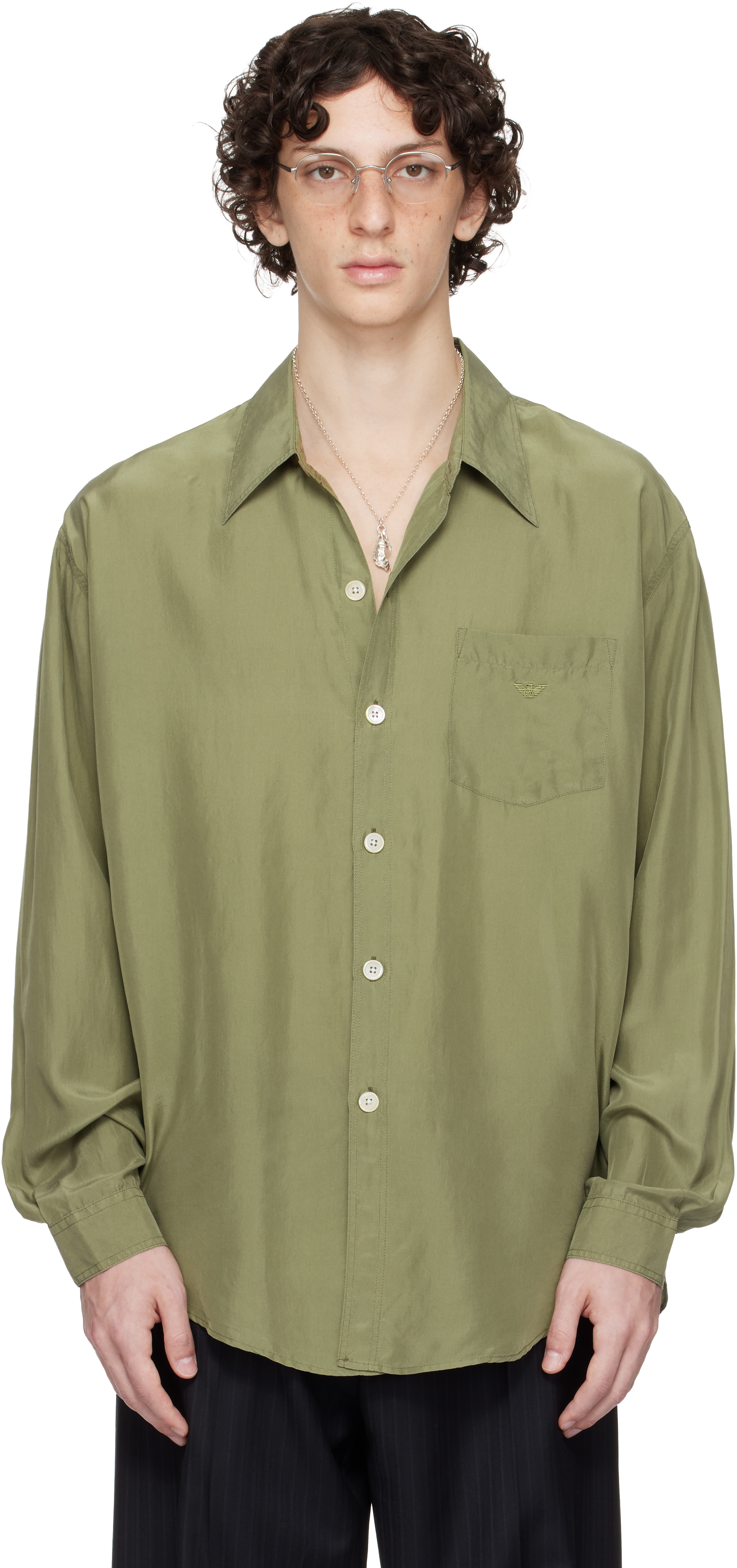 Our Legacy Work Shop Emporio Armani Khaki Garibaldi Shirt