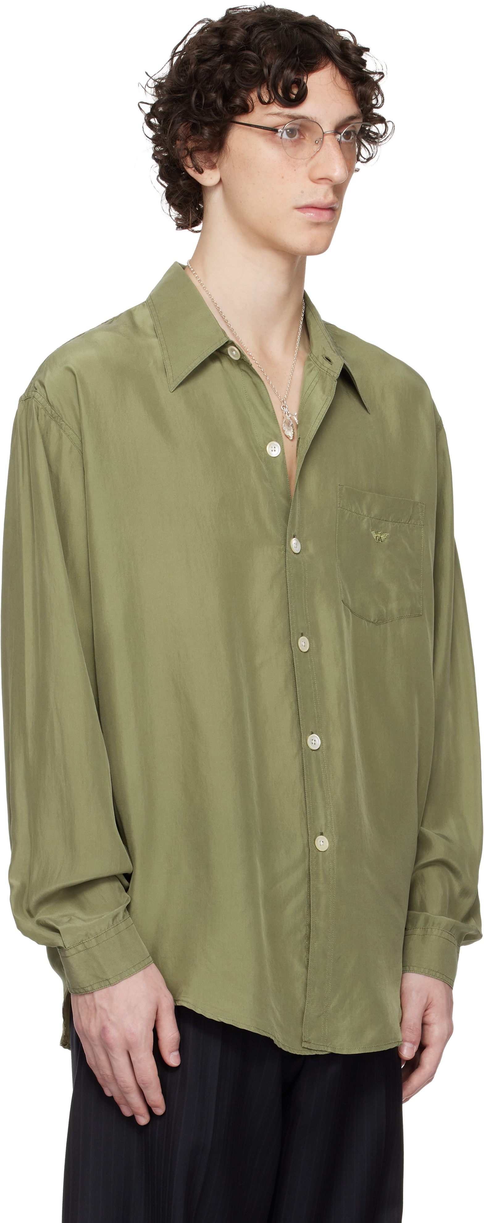 Our Legacy Work Shop Emporio Armani Khaki Garibaldi Shirt