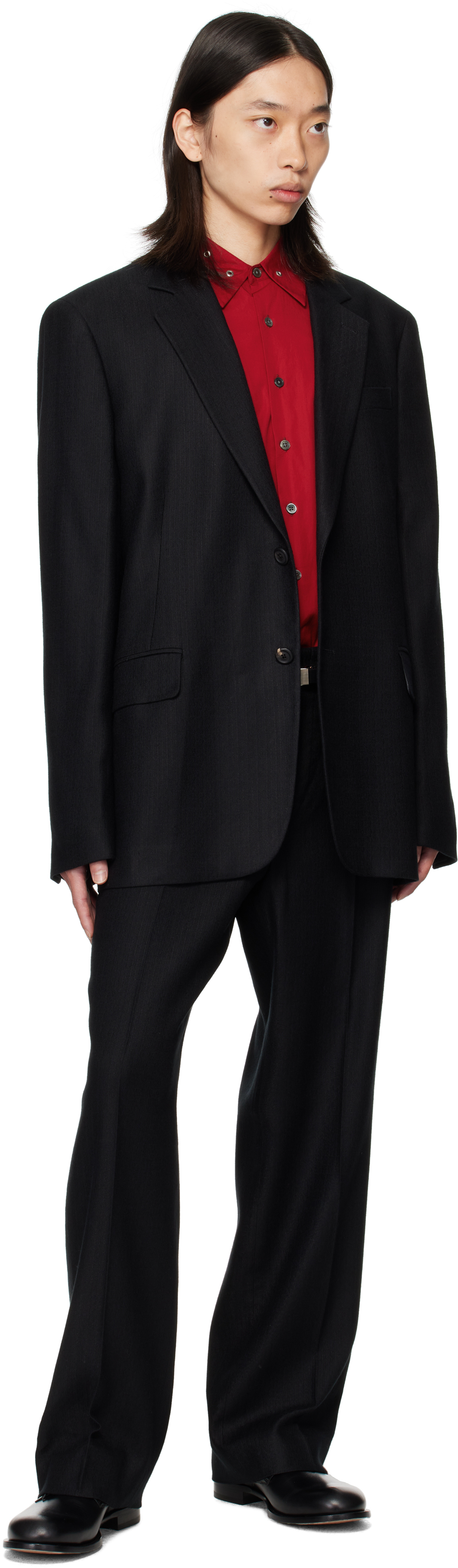 Our Legacy Work Shop Emporio Armani Black Togo Blazer In Black