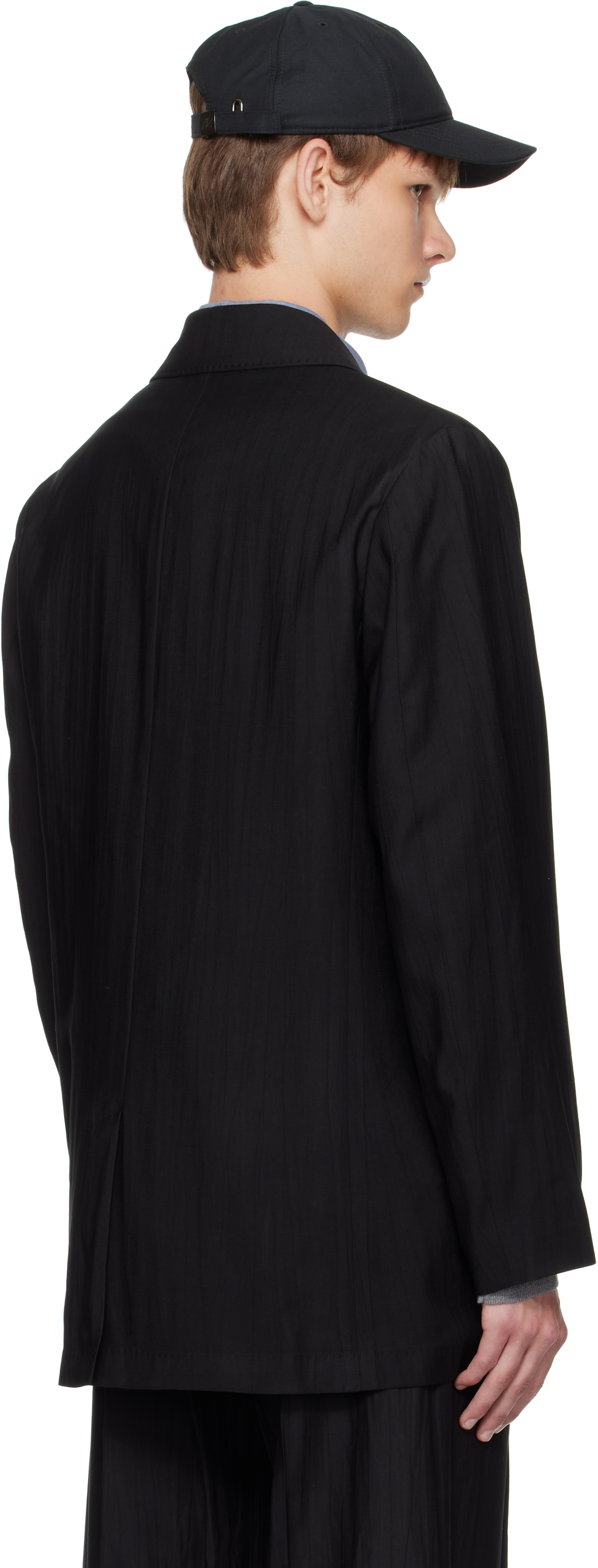 Our Legacy Black Sharp Db Blazer In Blue