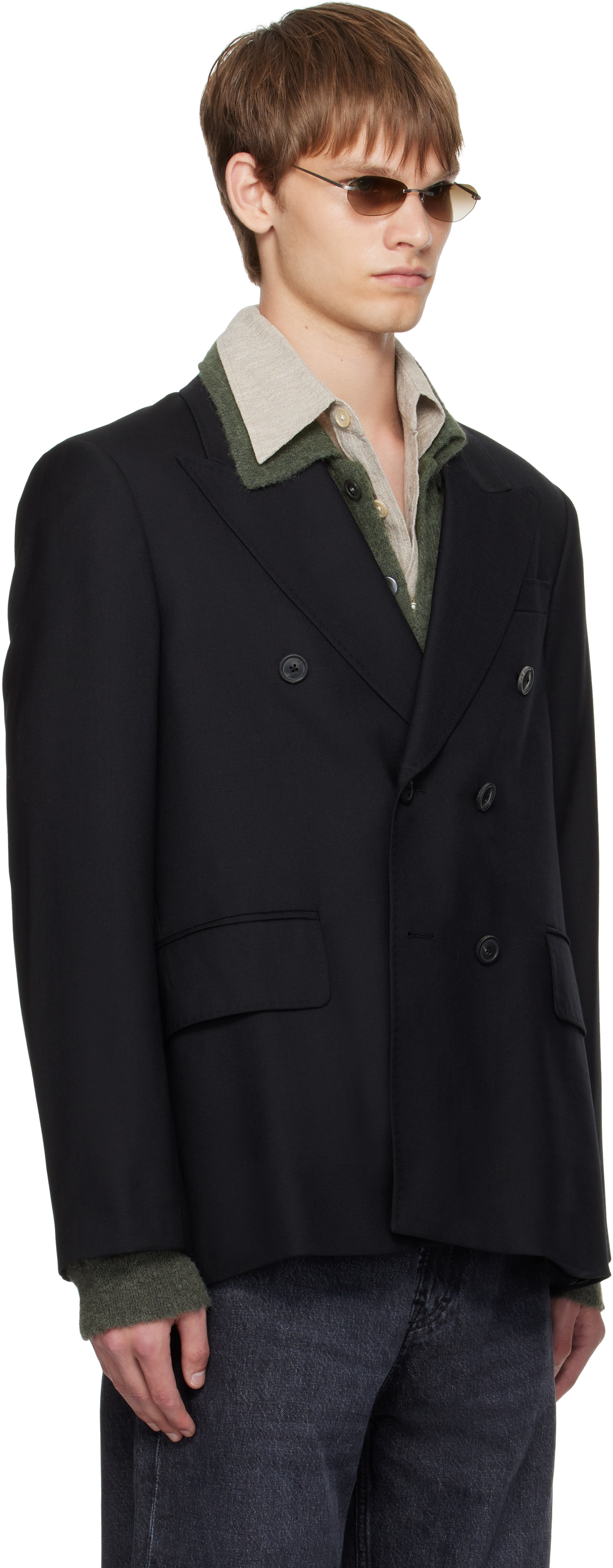 Our Legacy Black Sharp Db Blazer