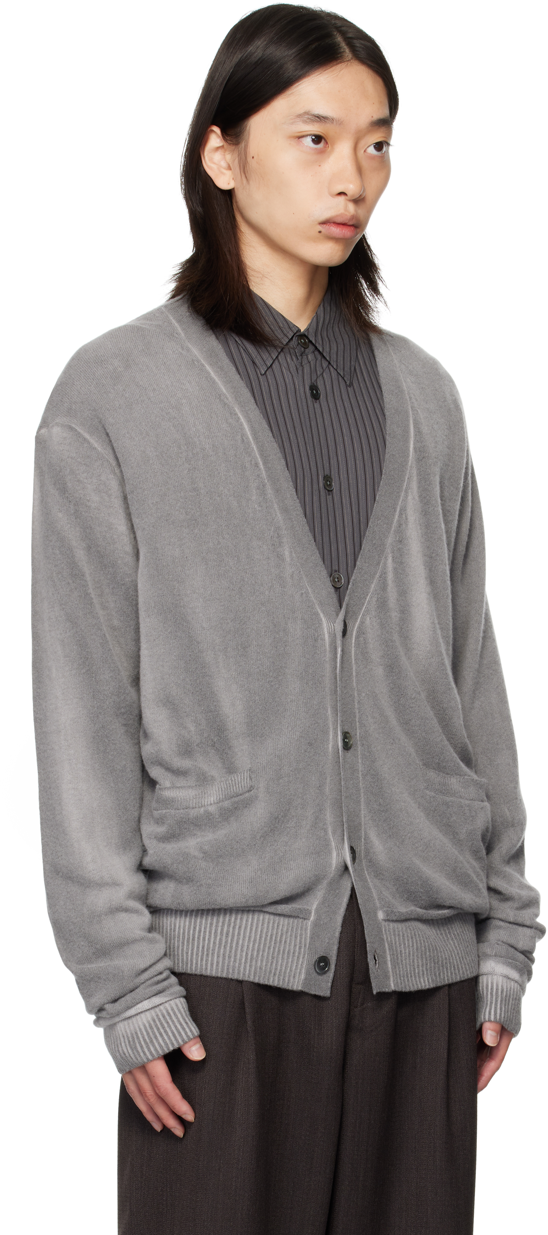Our Legacy Gray Parallel Cardigan In Gray