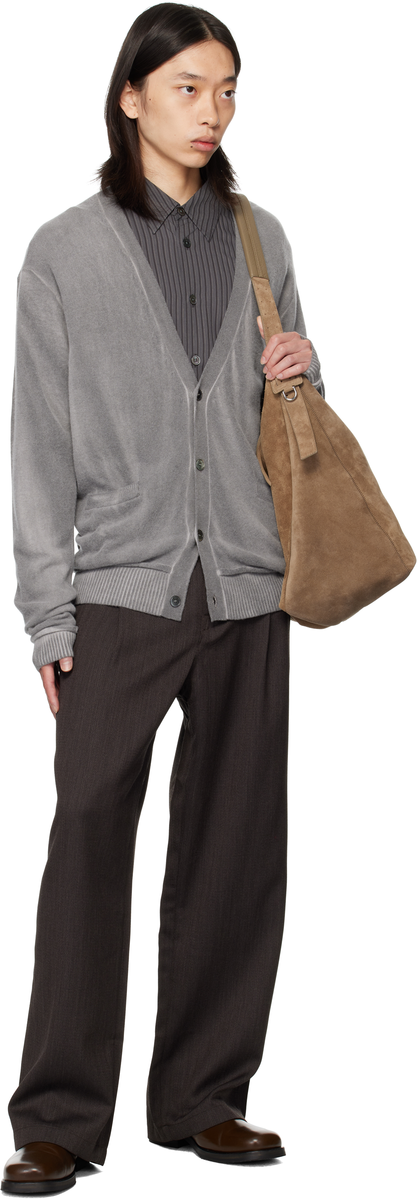 Our Legacy Gray Parallel Cardigan In Gray