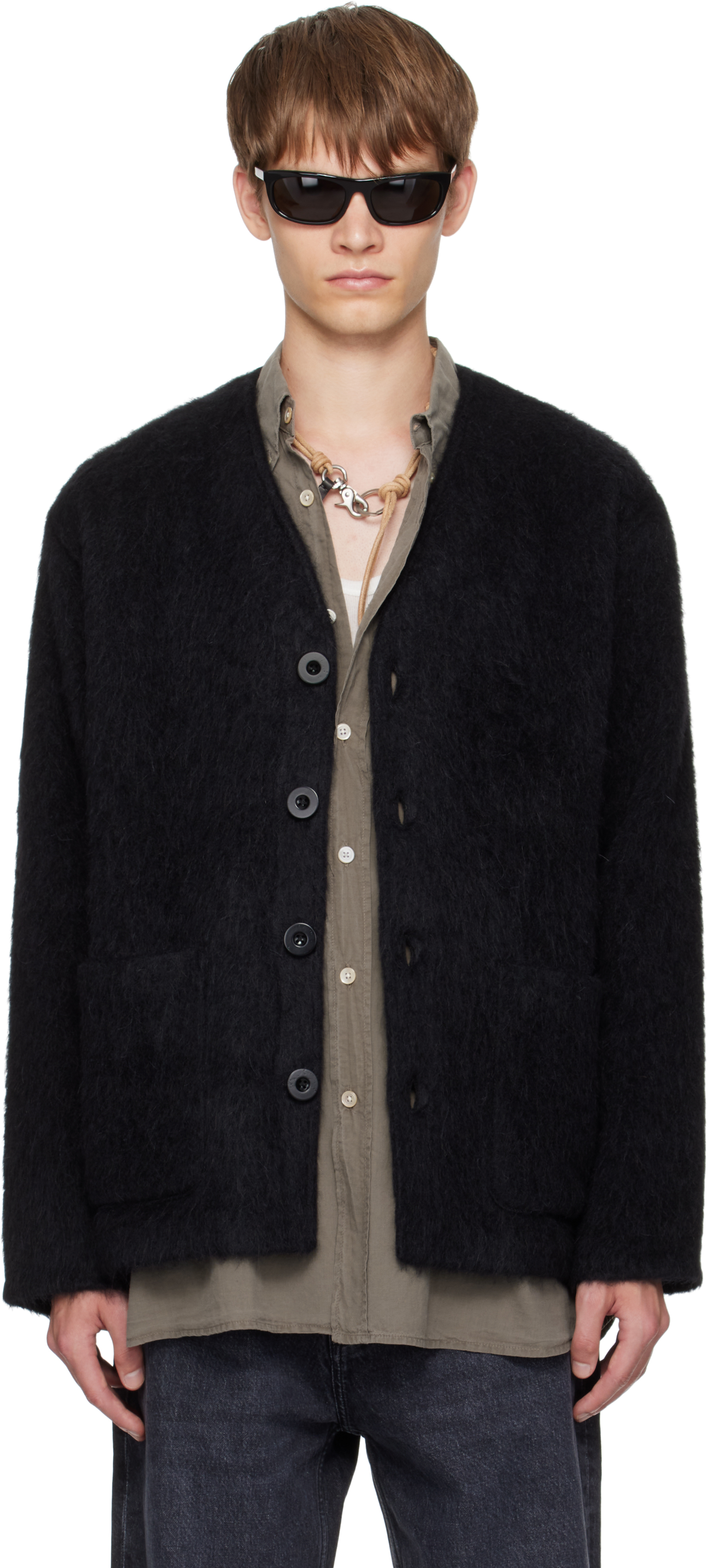トップス our legacy black CARDIGAN 46 Our Legacy - Cardigan Black Mohair