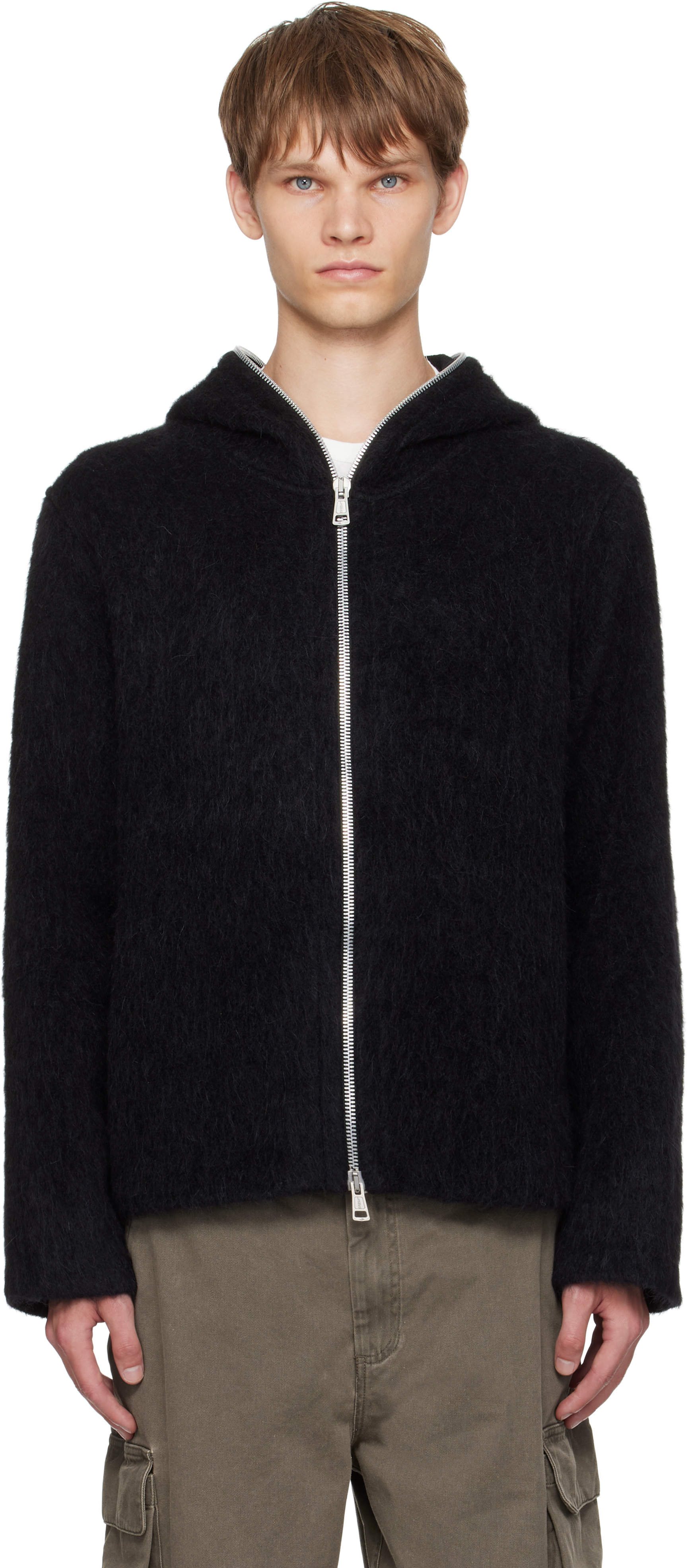 トップス Our Legacy 24AW Full zip hoodie OUR LEGACY: Black Full Zip Hoodie | SSENSE Canada