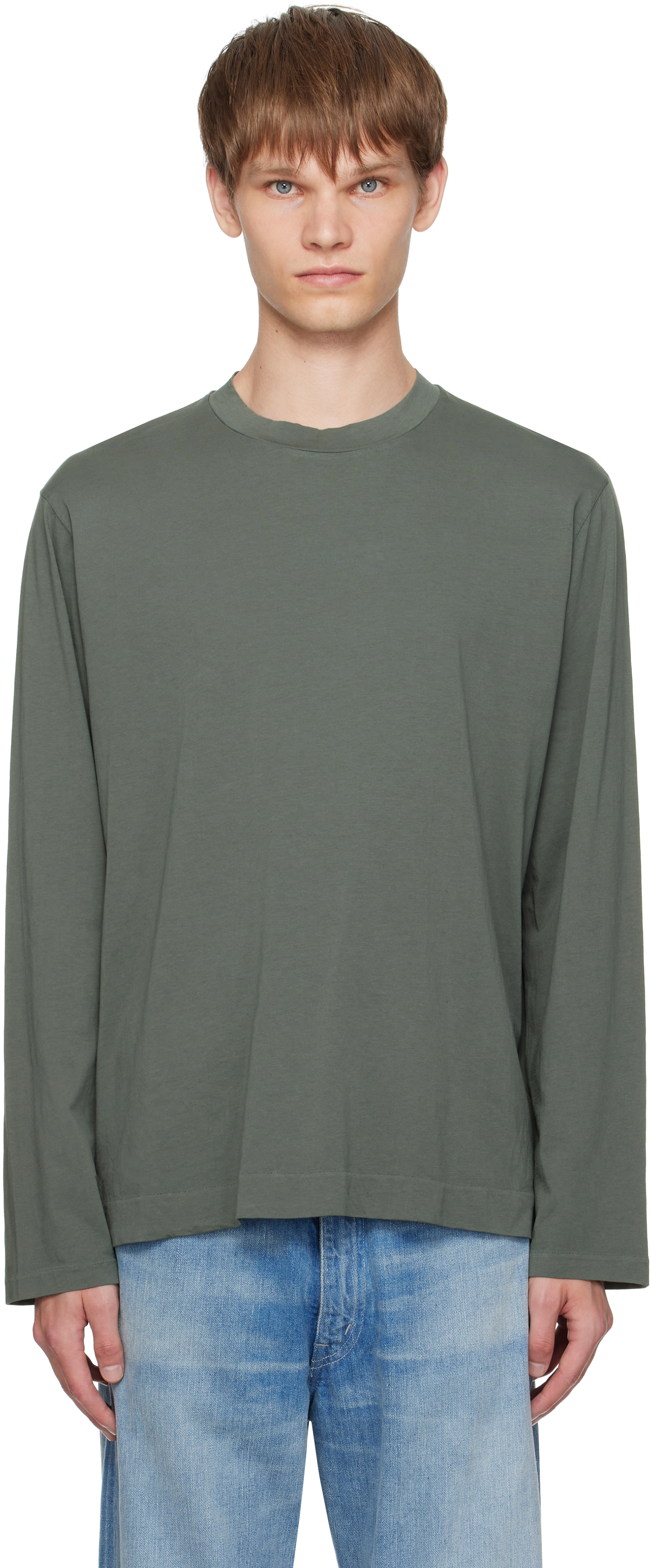 Our Legacy Green Box Longlseeve T-shirt In Green